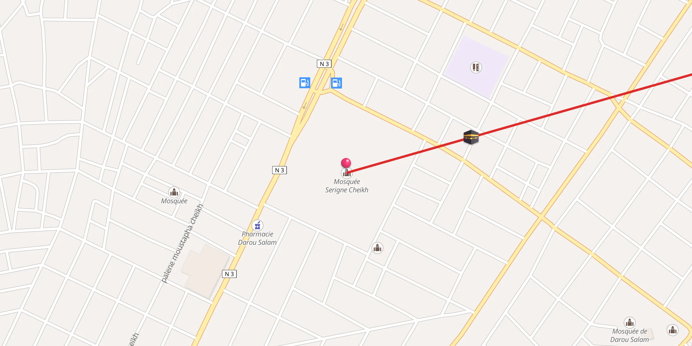 Carte de localisation : Mosquée Serigne Cheikh