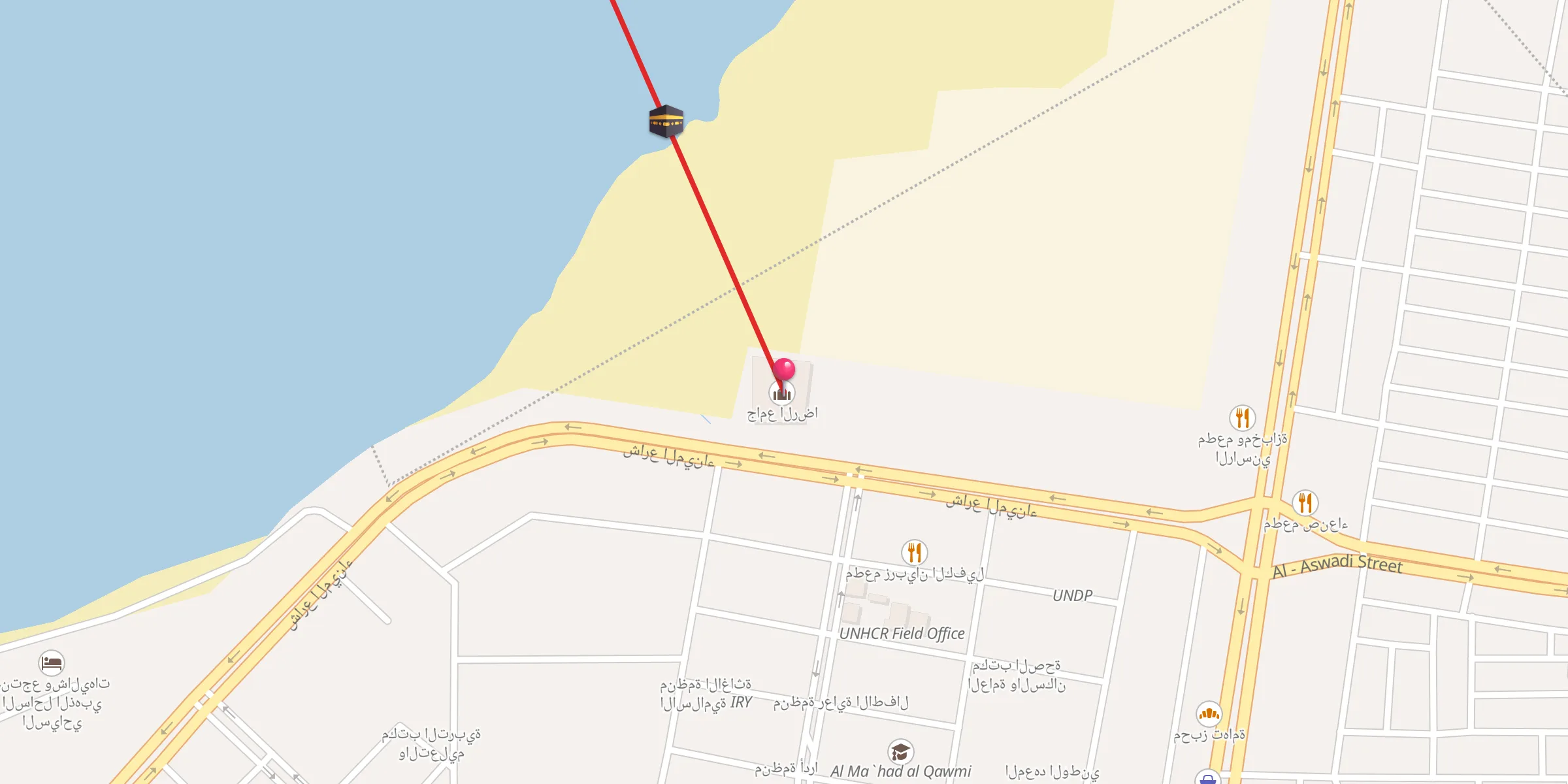 Carte de localisation : جامع الرضا