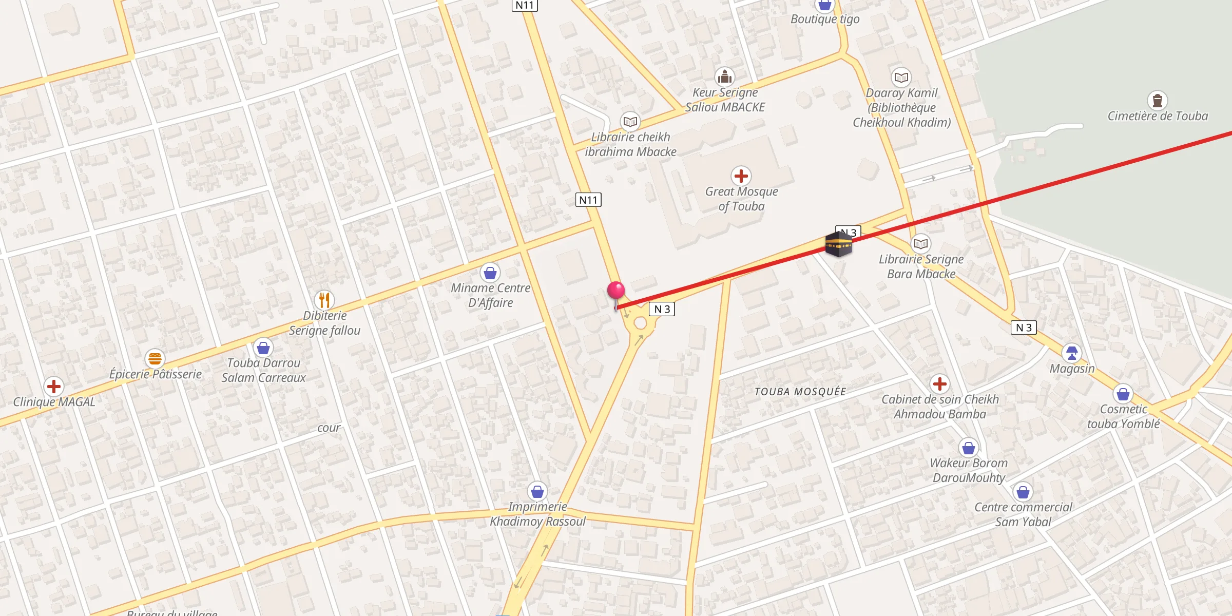 Carte de localisation : Residence Cheikhoul Khadim