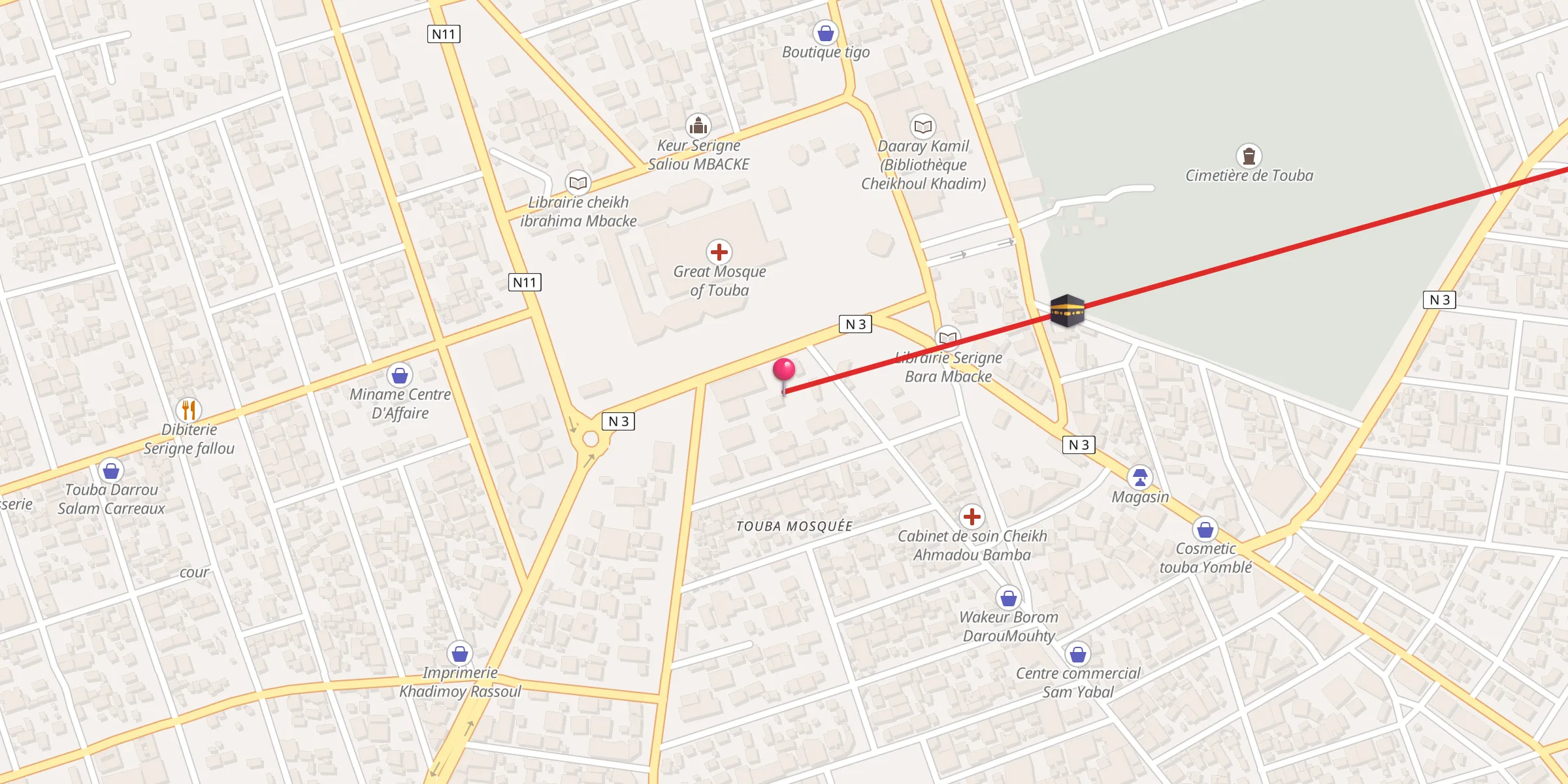 Carte de localisation : Keur Serigne Fallou