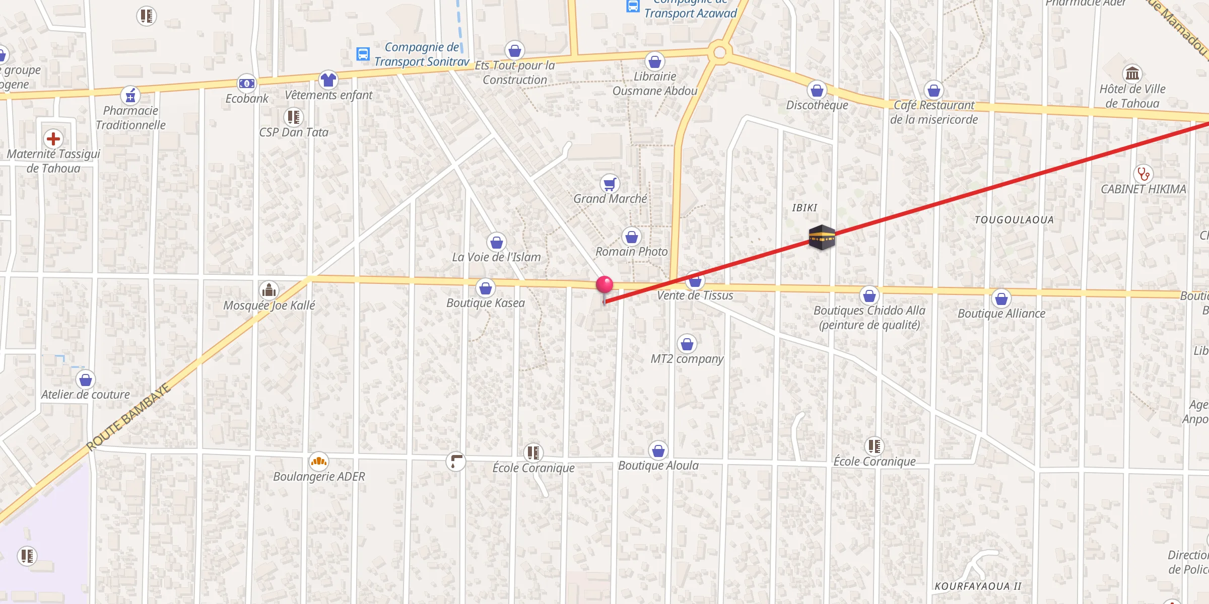 Carte de localisation : Grande Mosquée