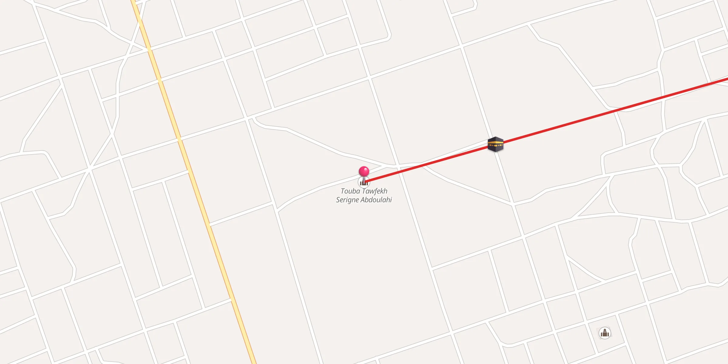 Carte de localisation : Touba Tawfekh Serigne Abdoulahi