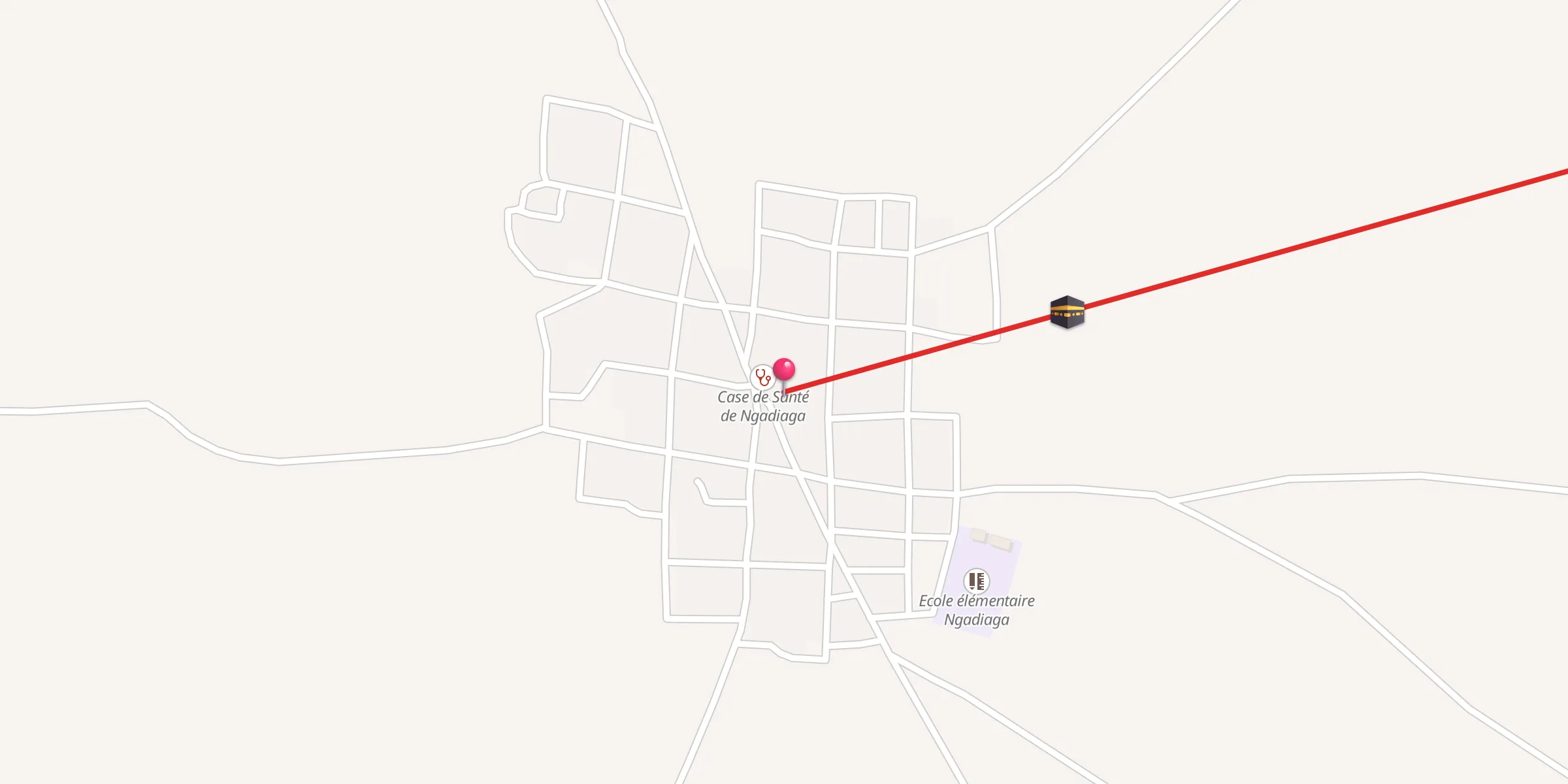 Carte de localisation : Grande Mosquée de Ngadiaga