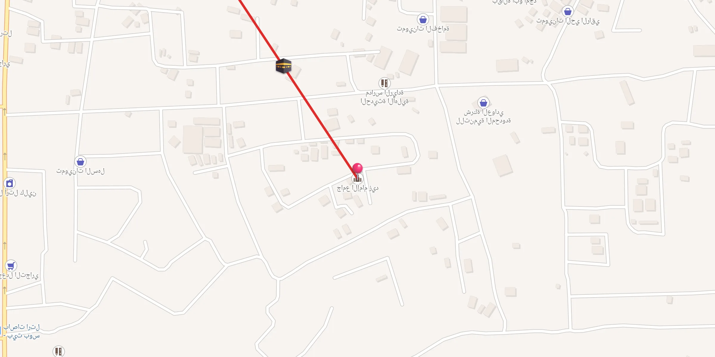 Carte de localisation : جامع الإمام زيد