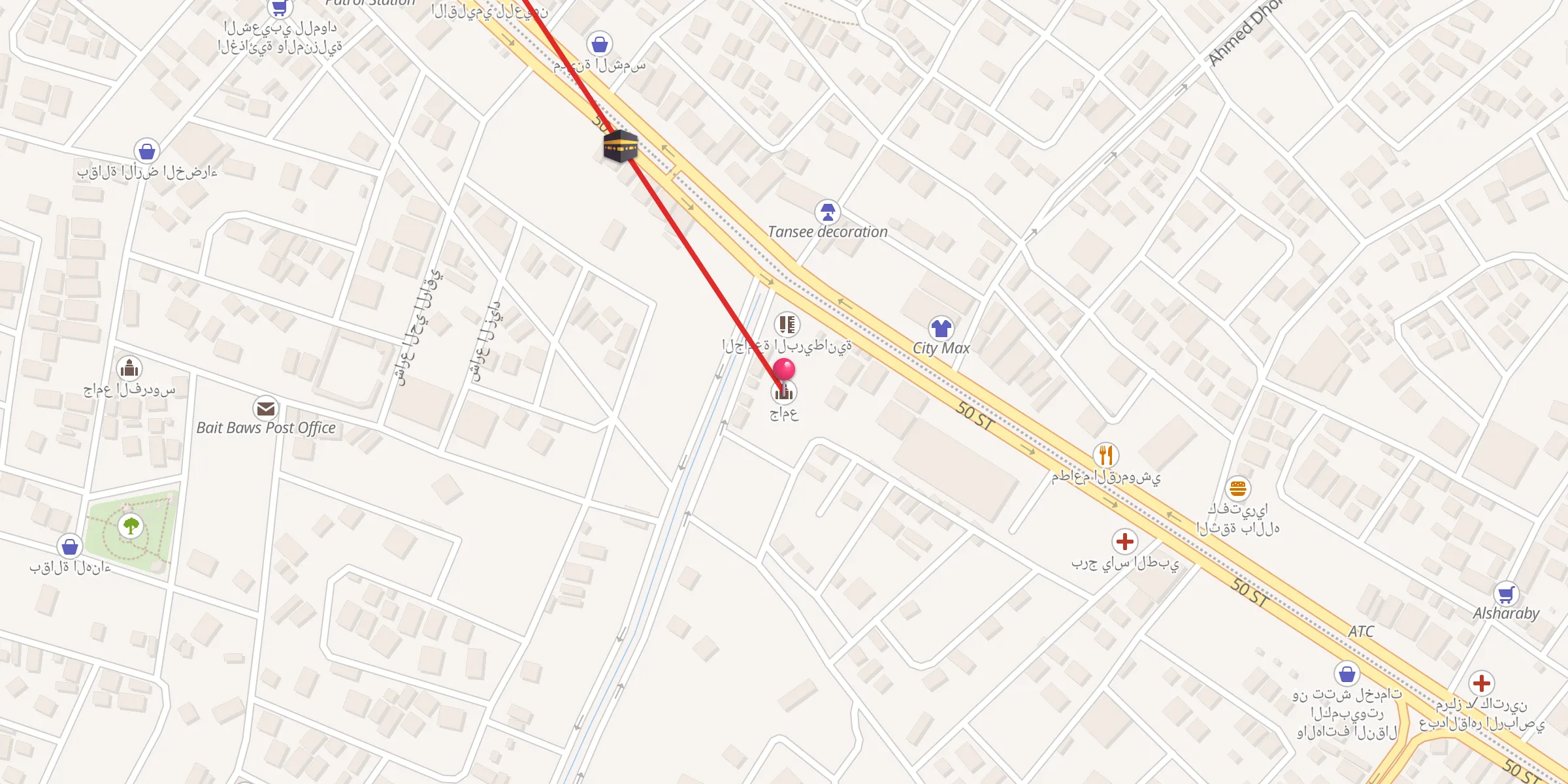 Carte de localisation : جامع
