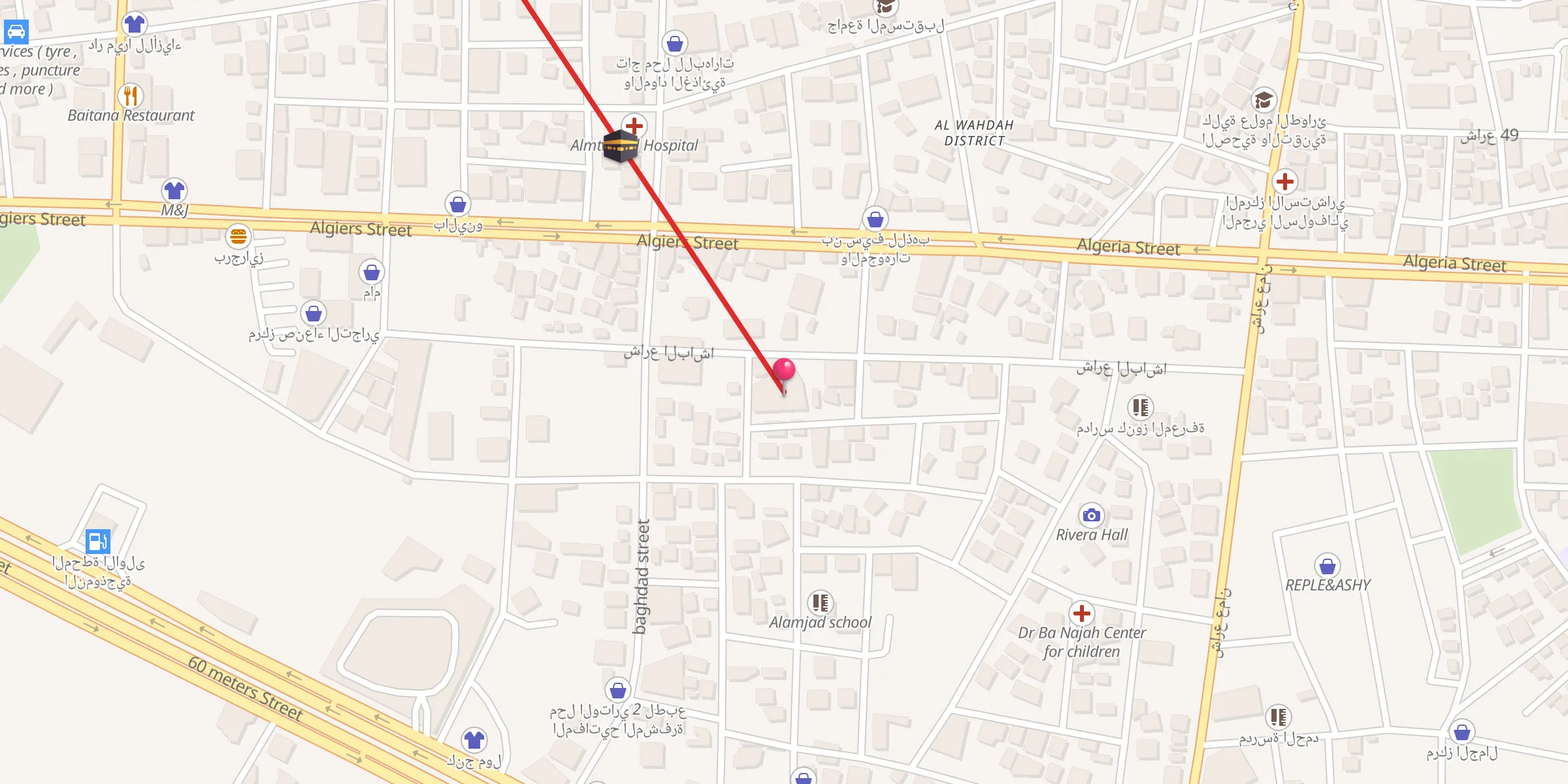 Carte de localisation : جامع ابو عبيدة