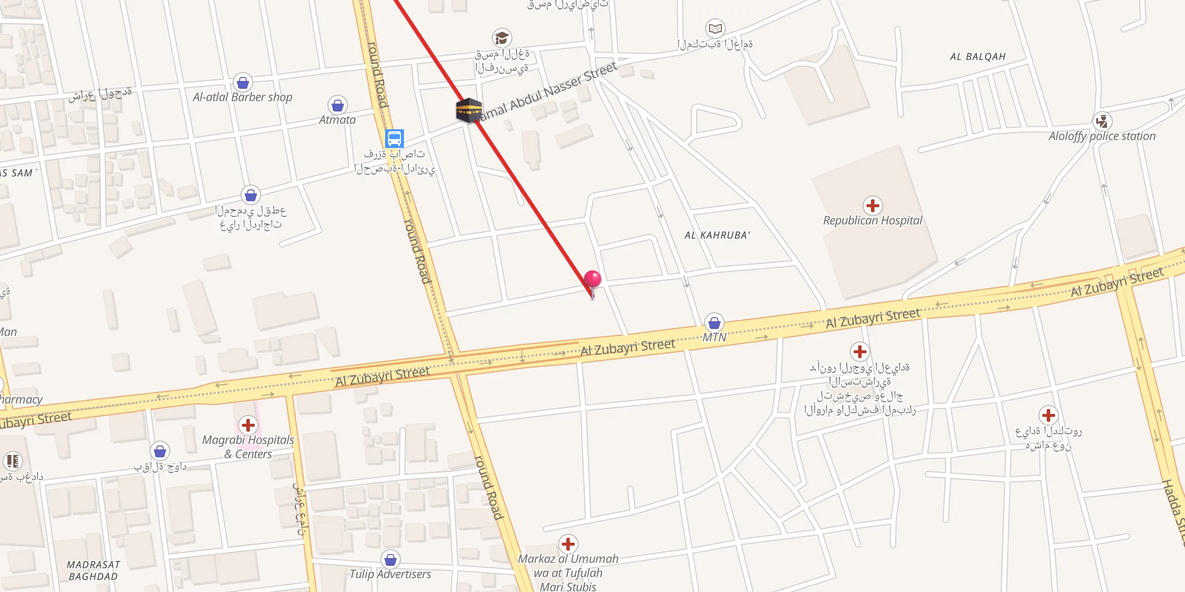 Carte de localisation : جامع الأسطى