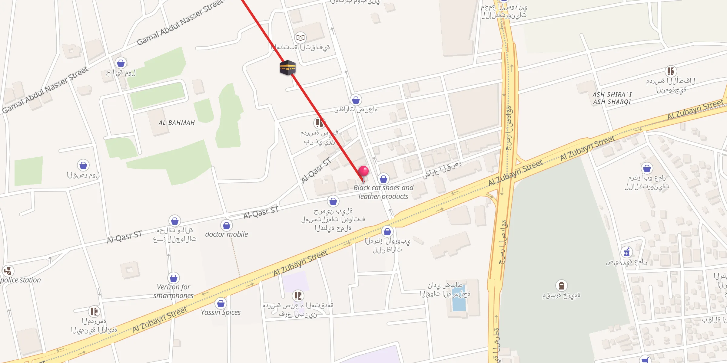 Carte de localisation : جامع إسحاق