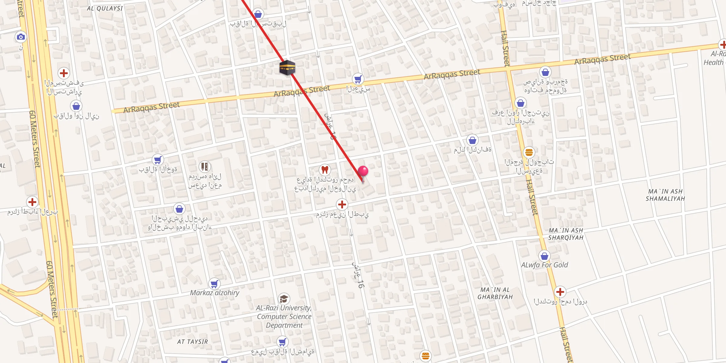 Carte de localisation : Ahmed Nasser Mosque
