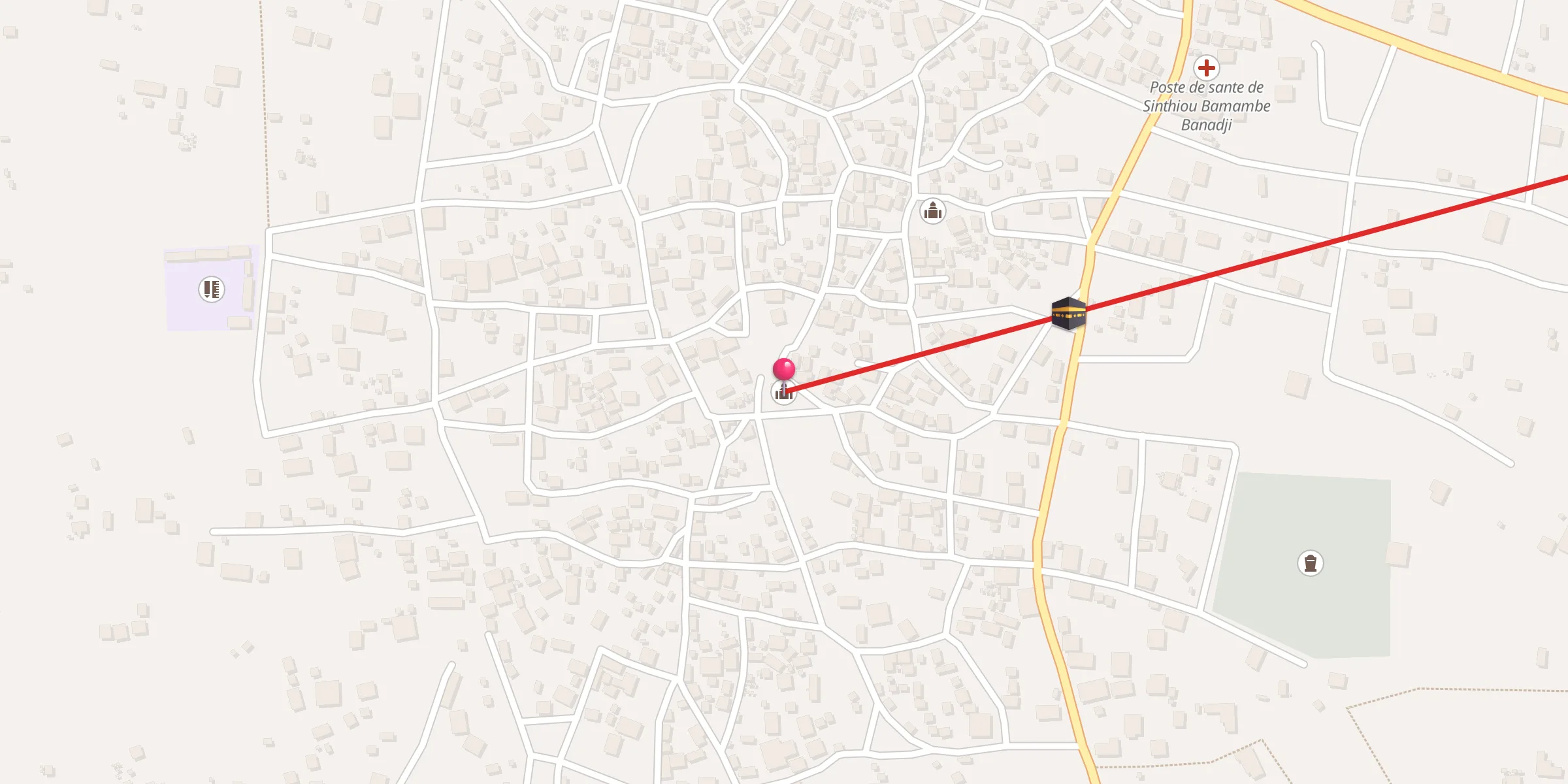 Carte de localisation : Mosquée