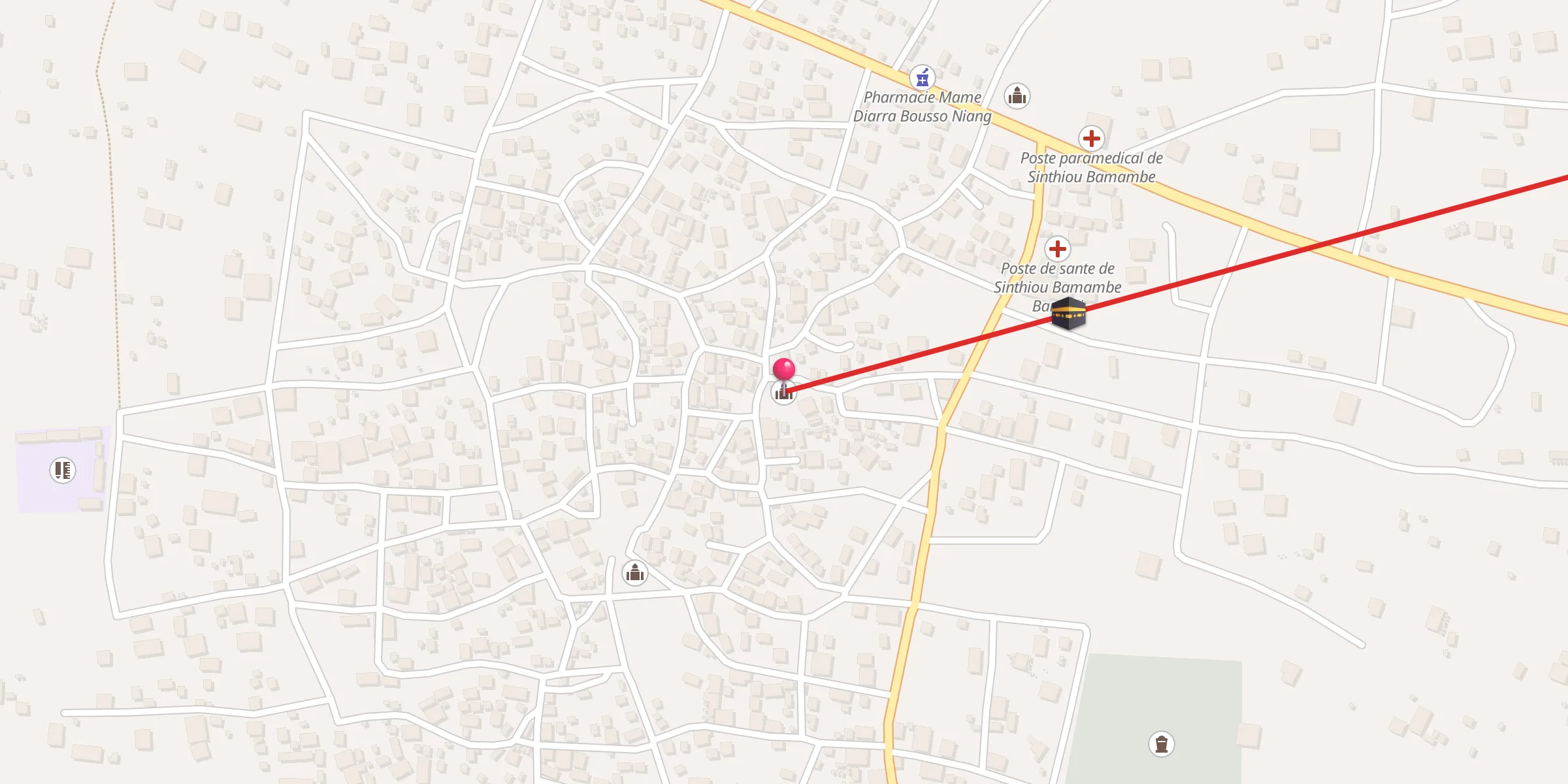 Carte de localisation : Mosquée