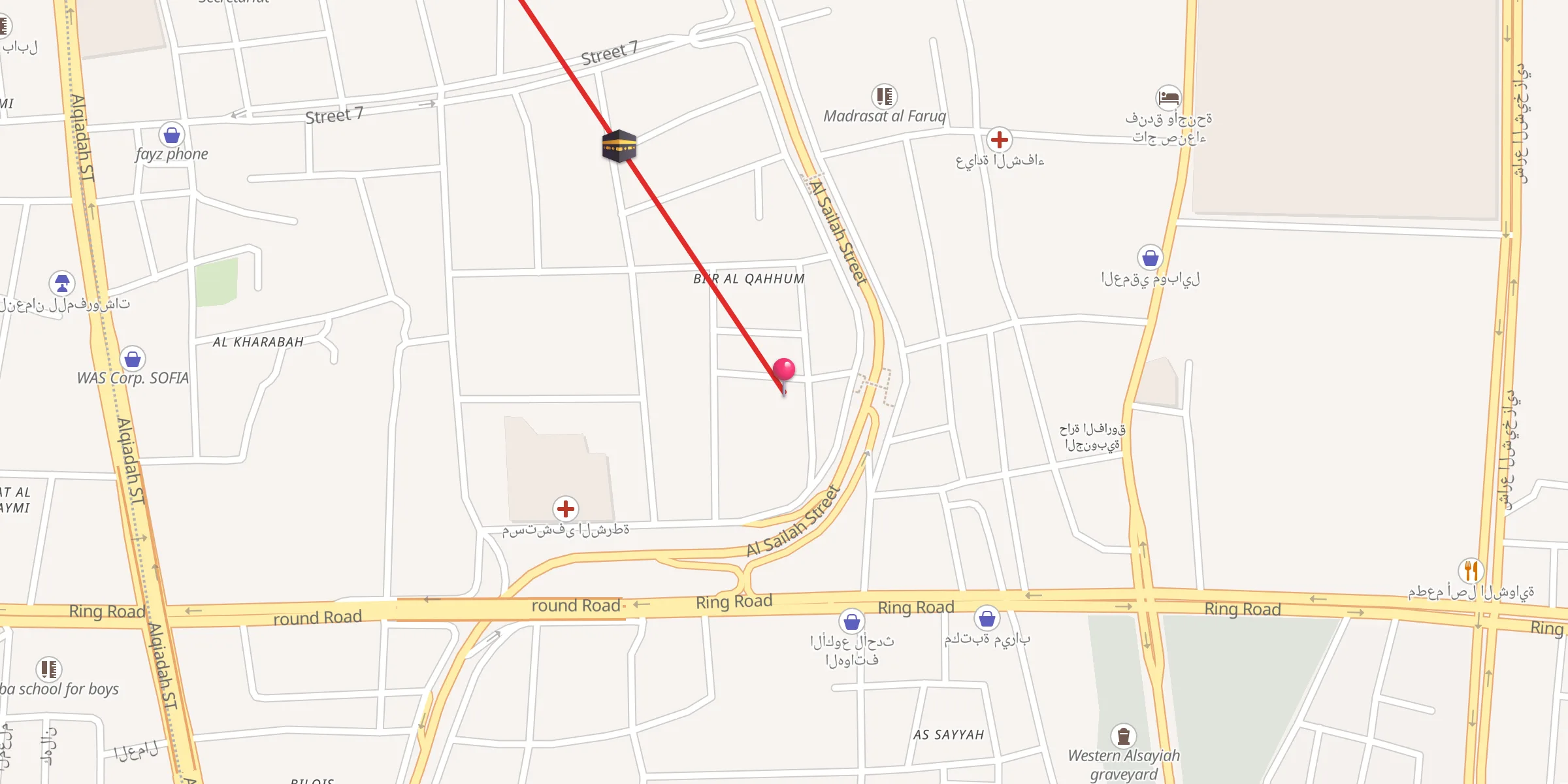 Carte de localisation : جامع البدوي