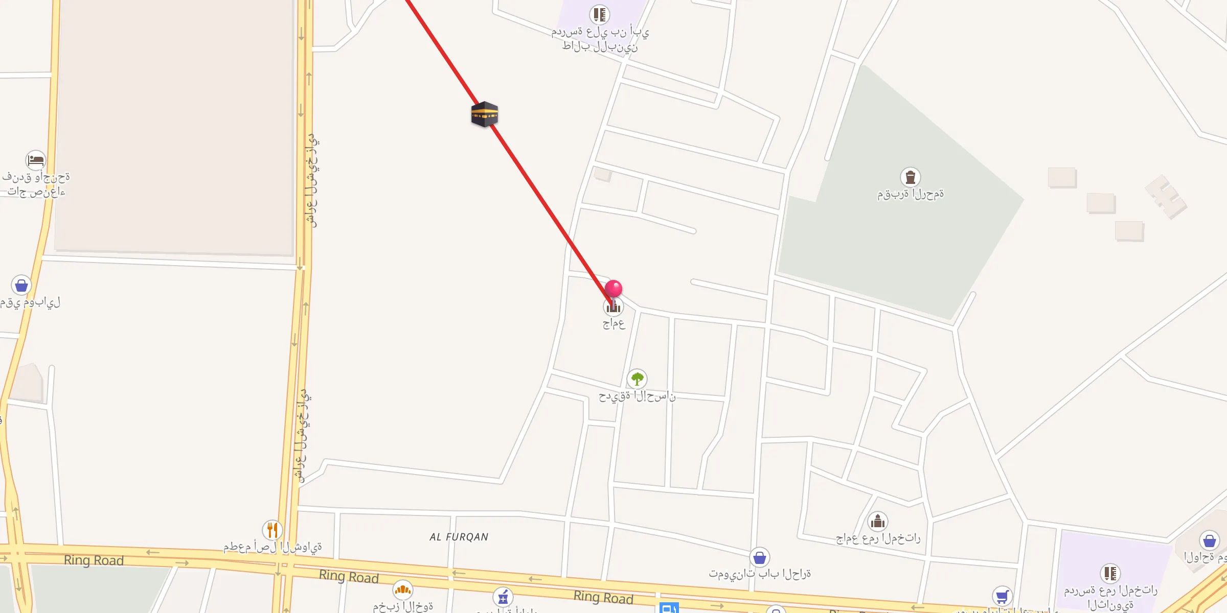 Carte de localisation : جامع