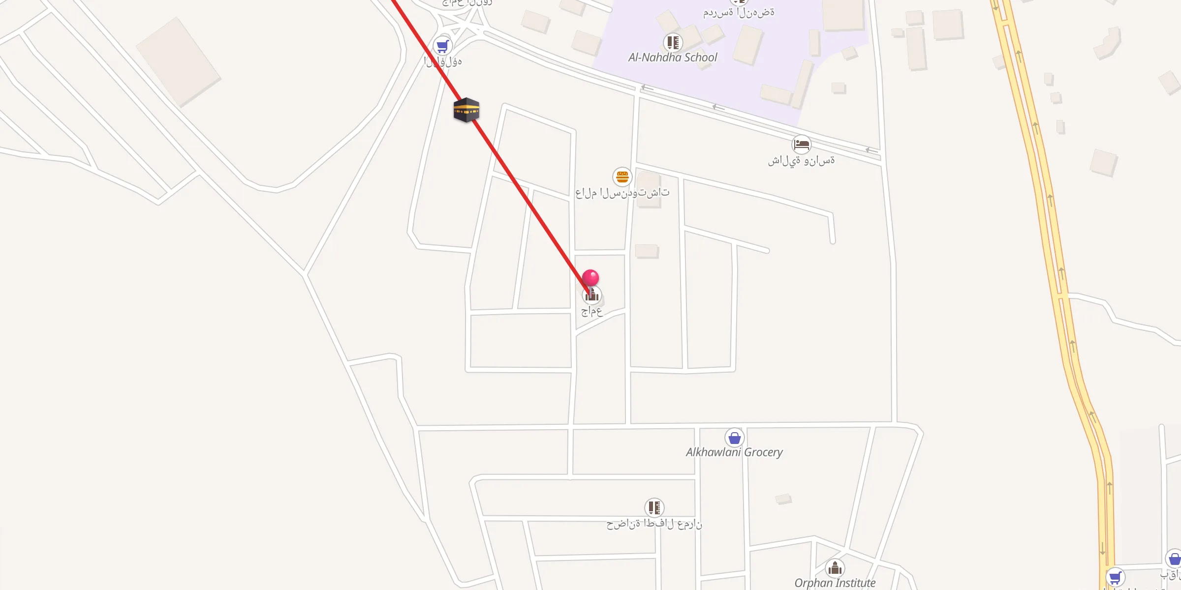 Carte de localisation : جامع