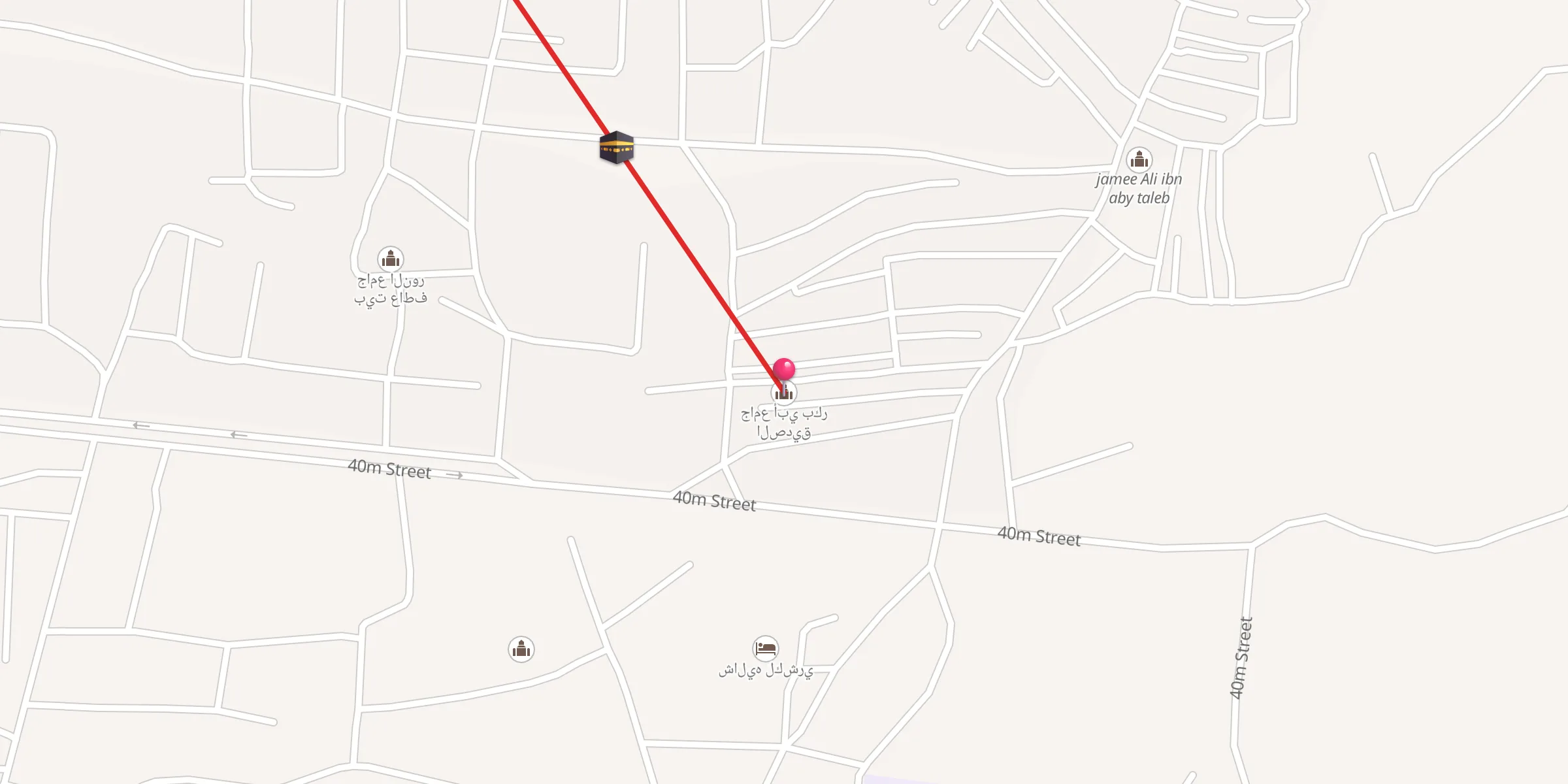 Carte de localisation : جامع أبي بكر الصديق