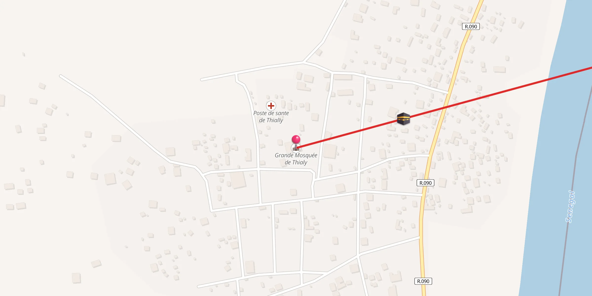 Carte de localisation : Grande Mosquée de Thialy