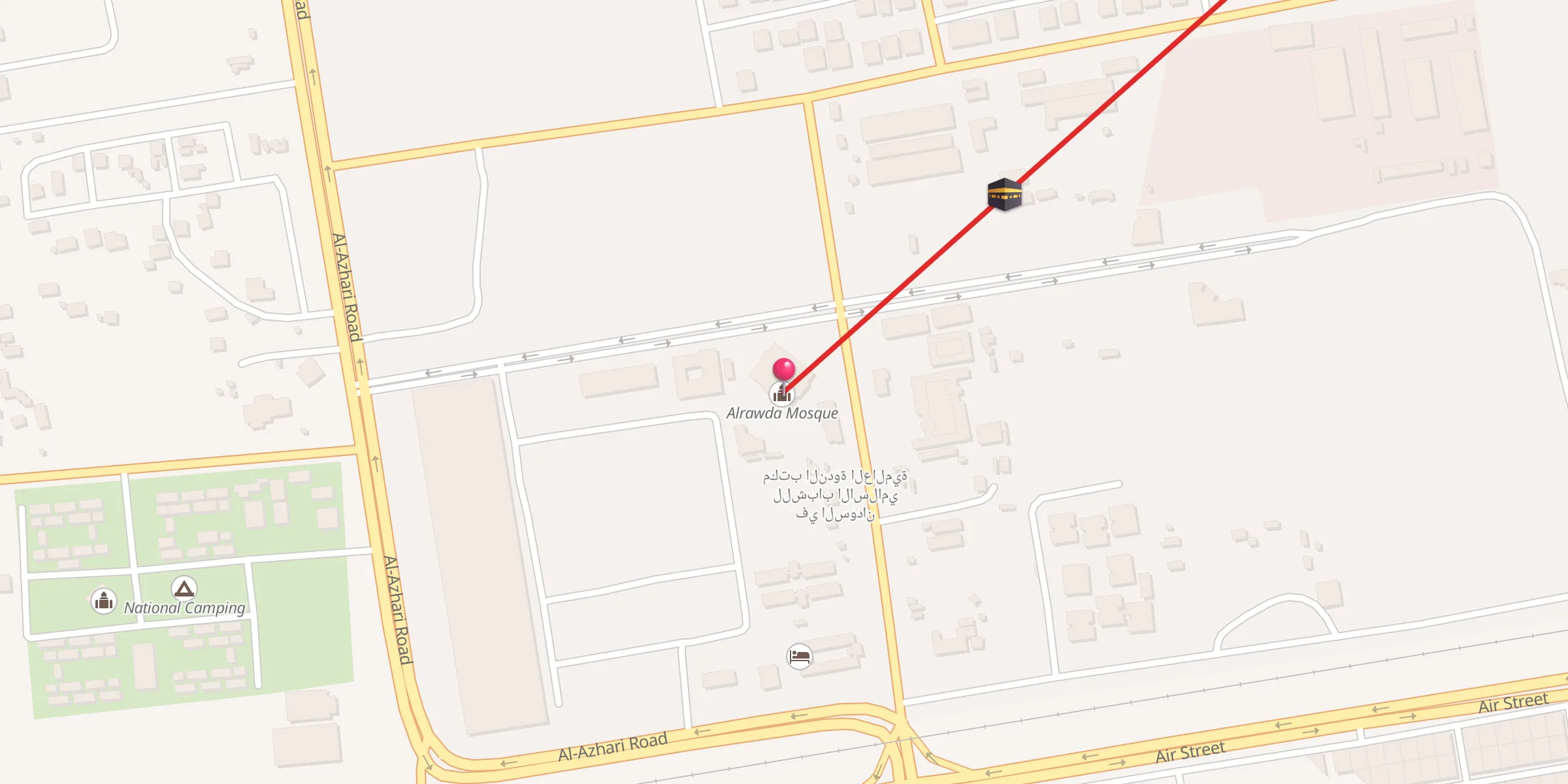 Carte de localisation : Alrawda Mosque