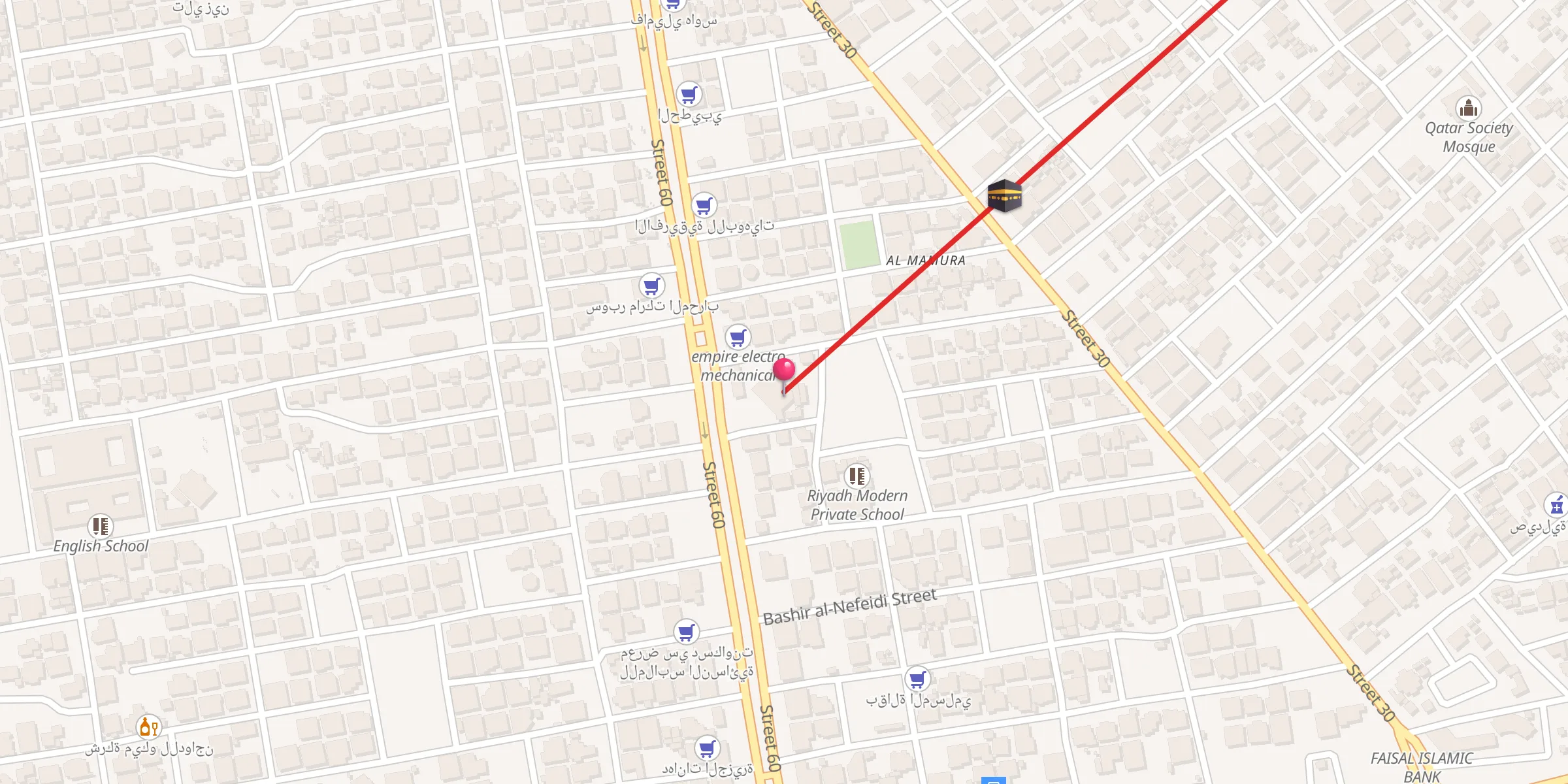 Carte de localisation : Hag Nour Mosque