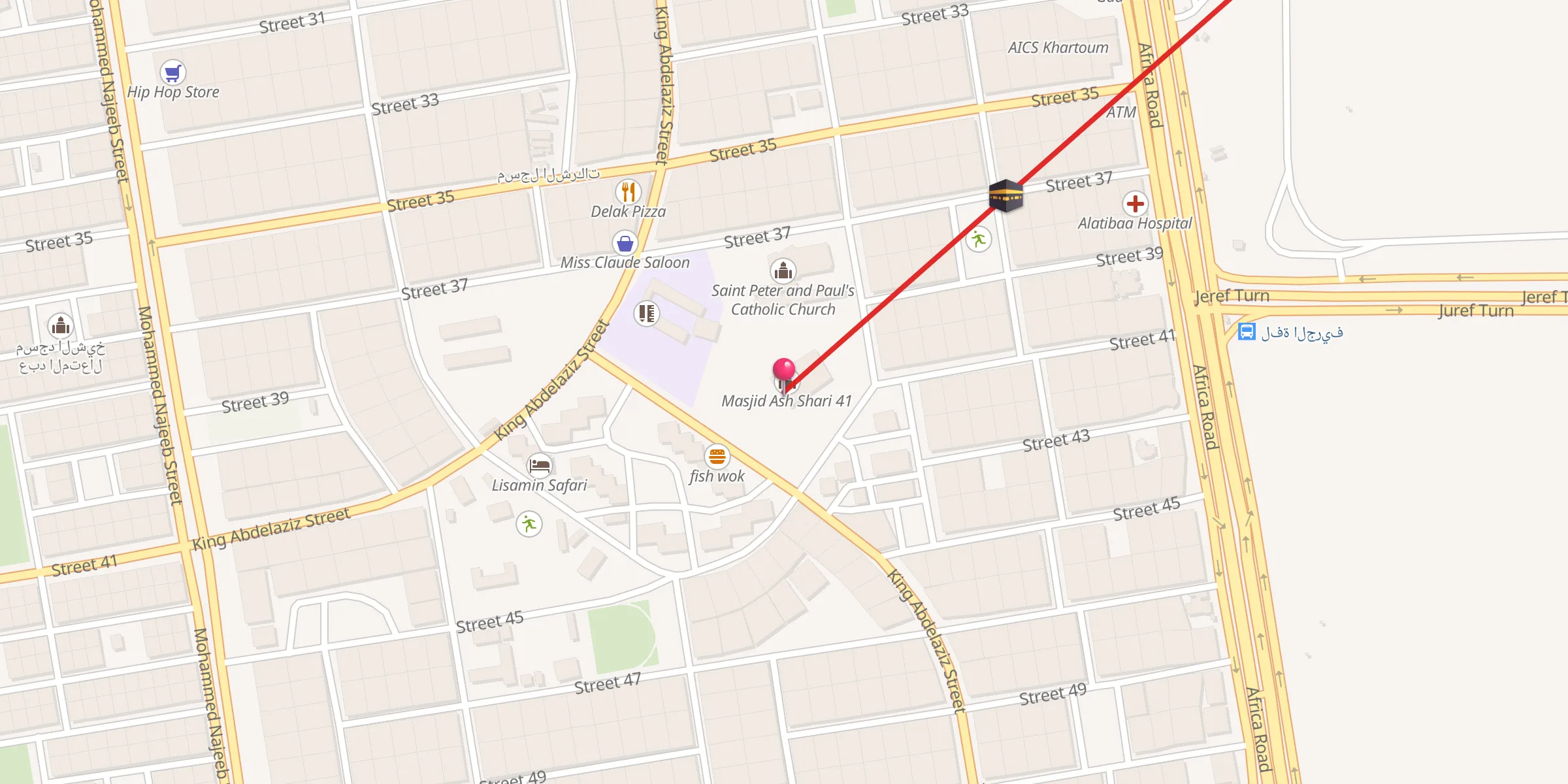 Carte de localisation : Masjid Ash Shari 41