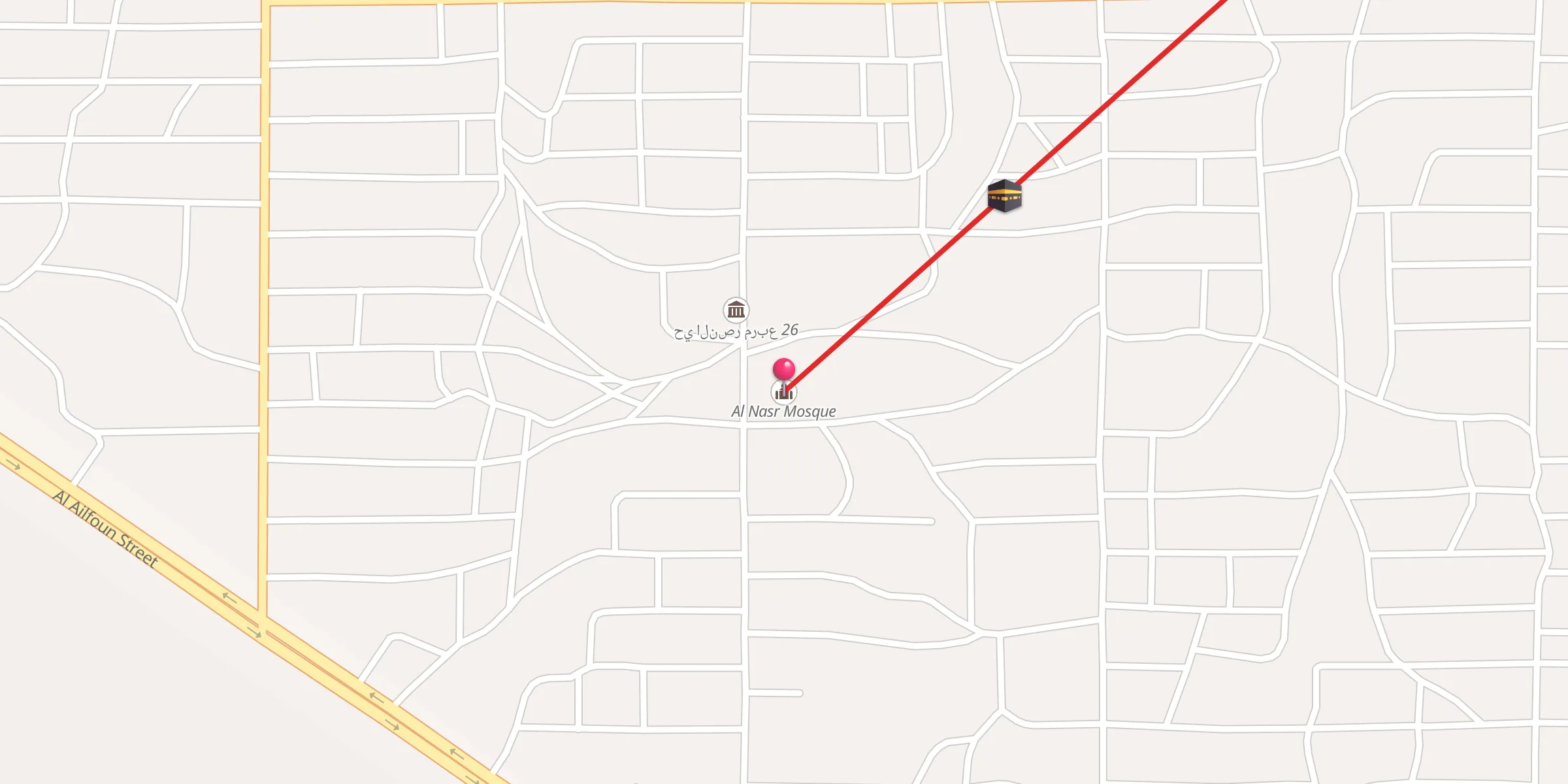 Carte de localisation : Al Nasr Mosque