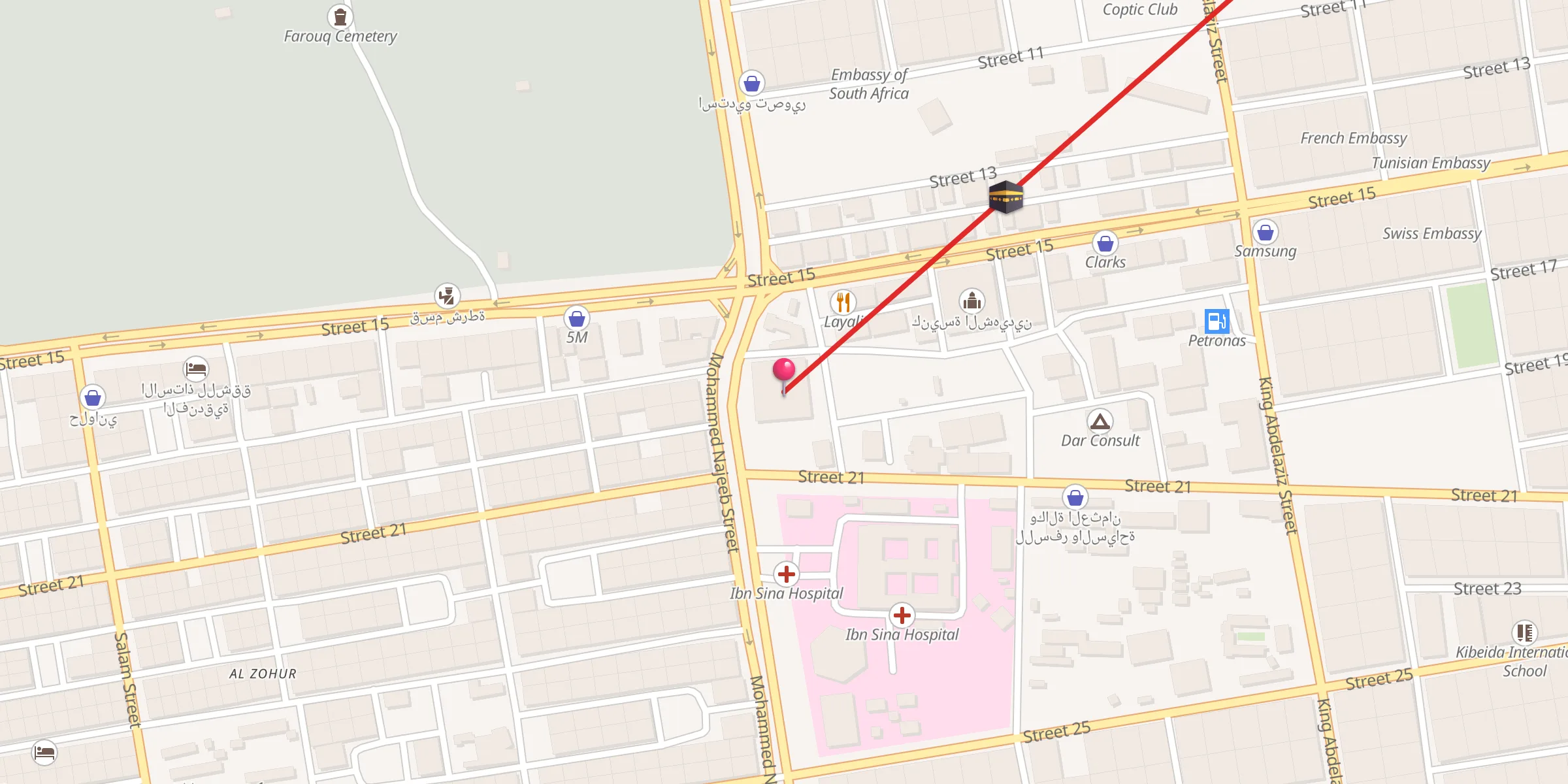 Carte de localisation : Abu Zayd Mosque
