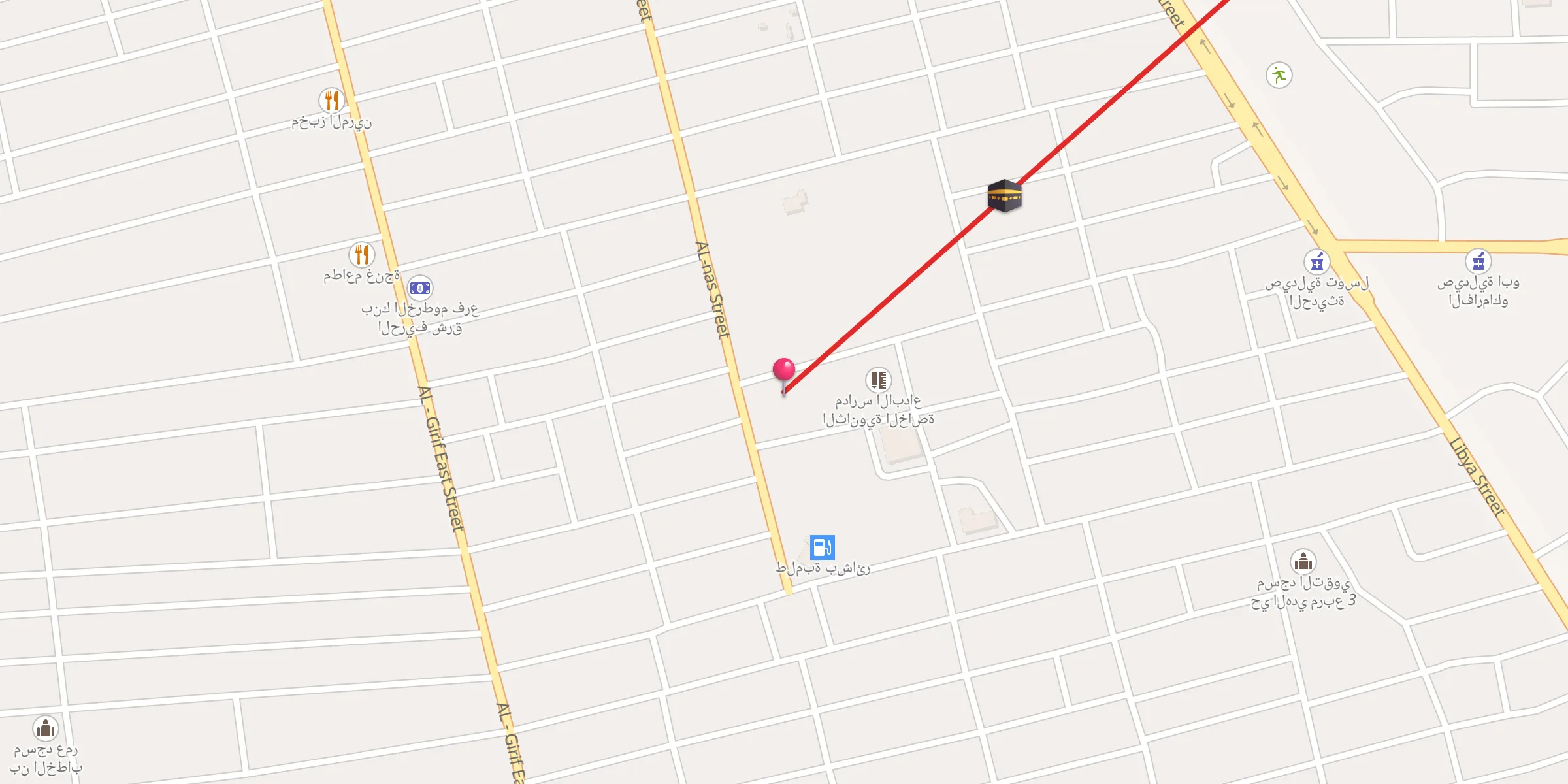 Carte de localisation : Al Hanan Mosque Alhuda Block 3