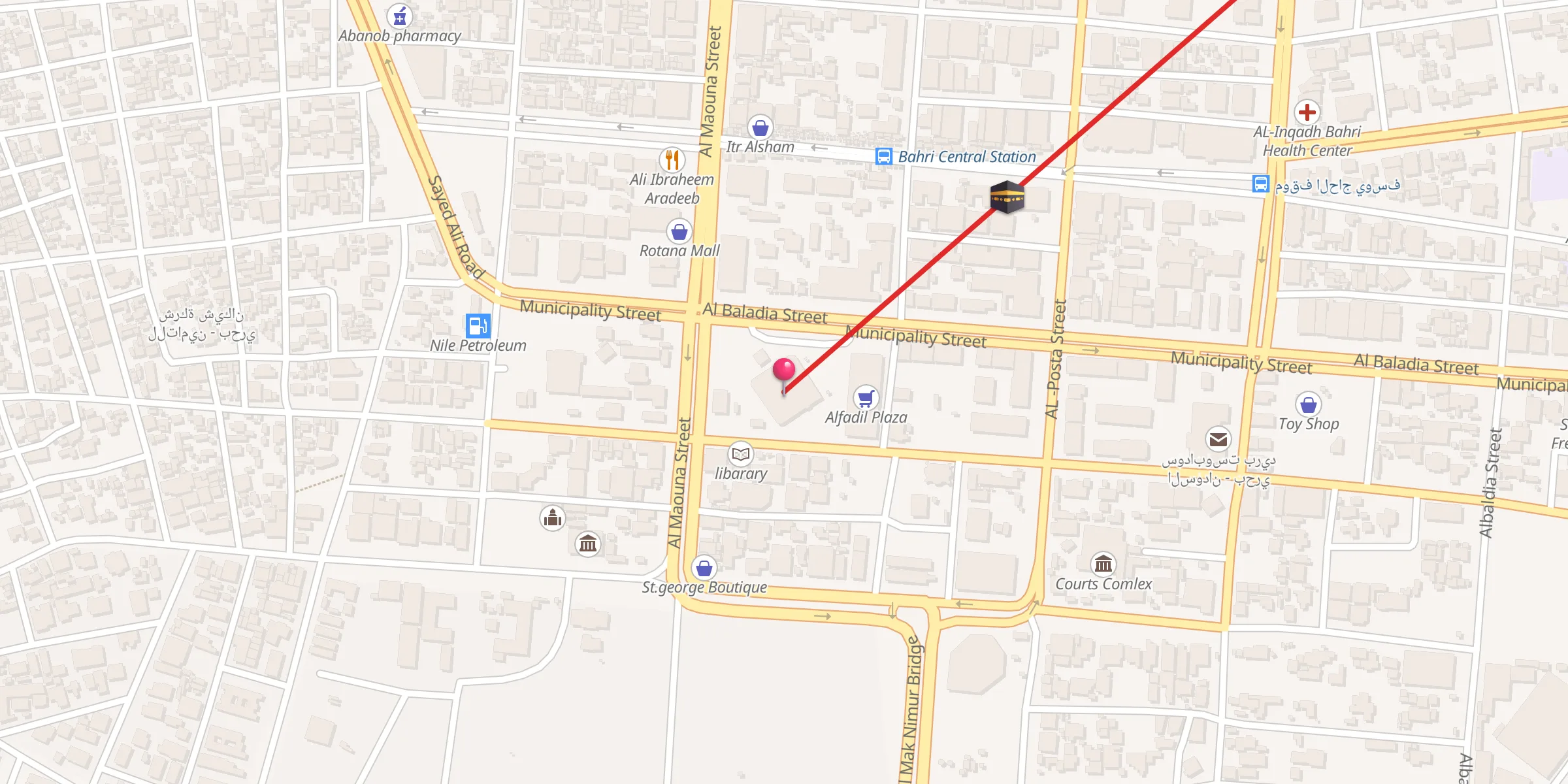Carte de localisation : Bahri Grand Mosque