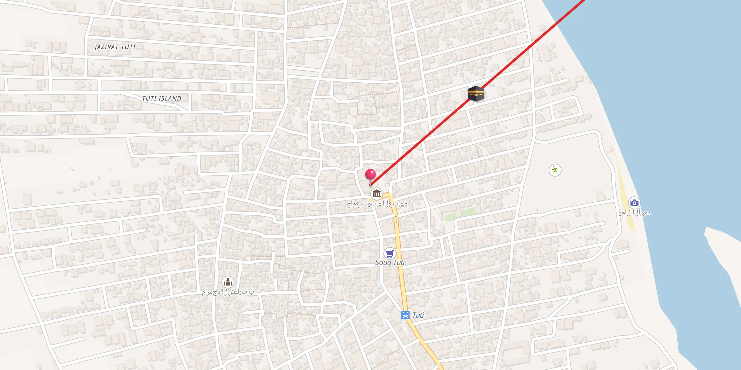 Carte de localisation : Tuti Mosq al Kabir
