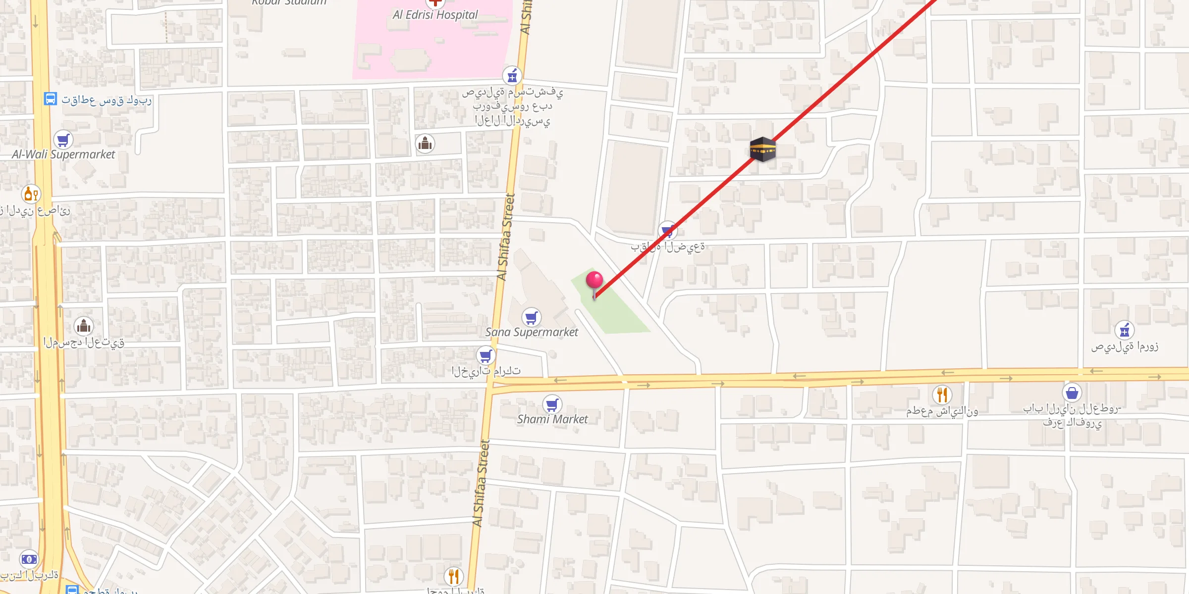 Carte de localisation : Alnour Islamic Complex