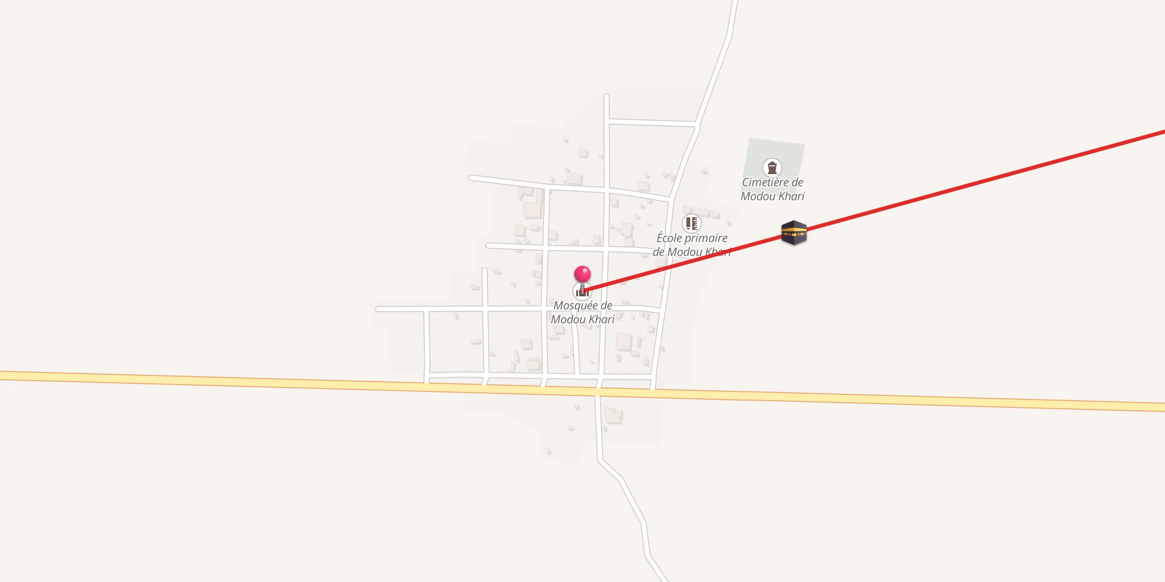 Carte de localisation : Mosquée de Modou Khari