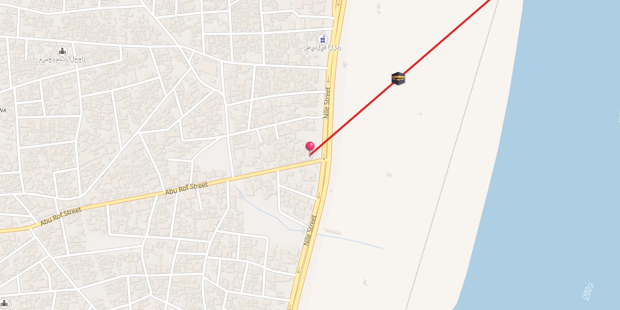 Carte de localisation : Aburof Mosque