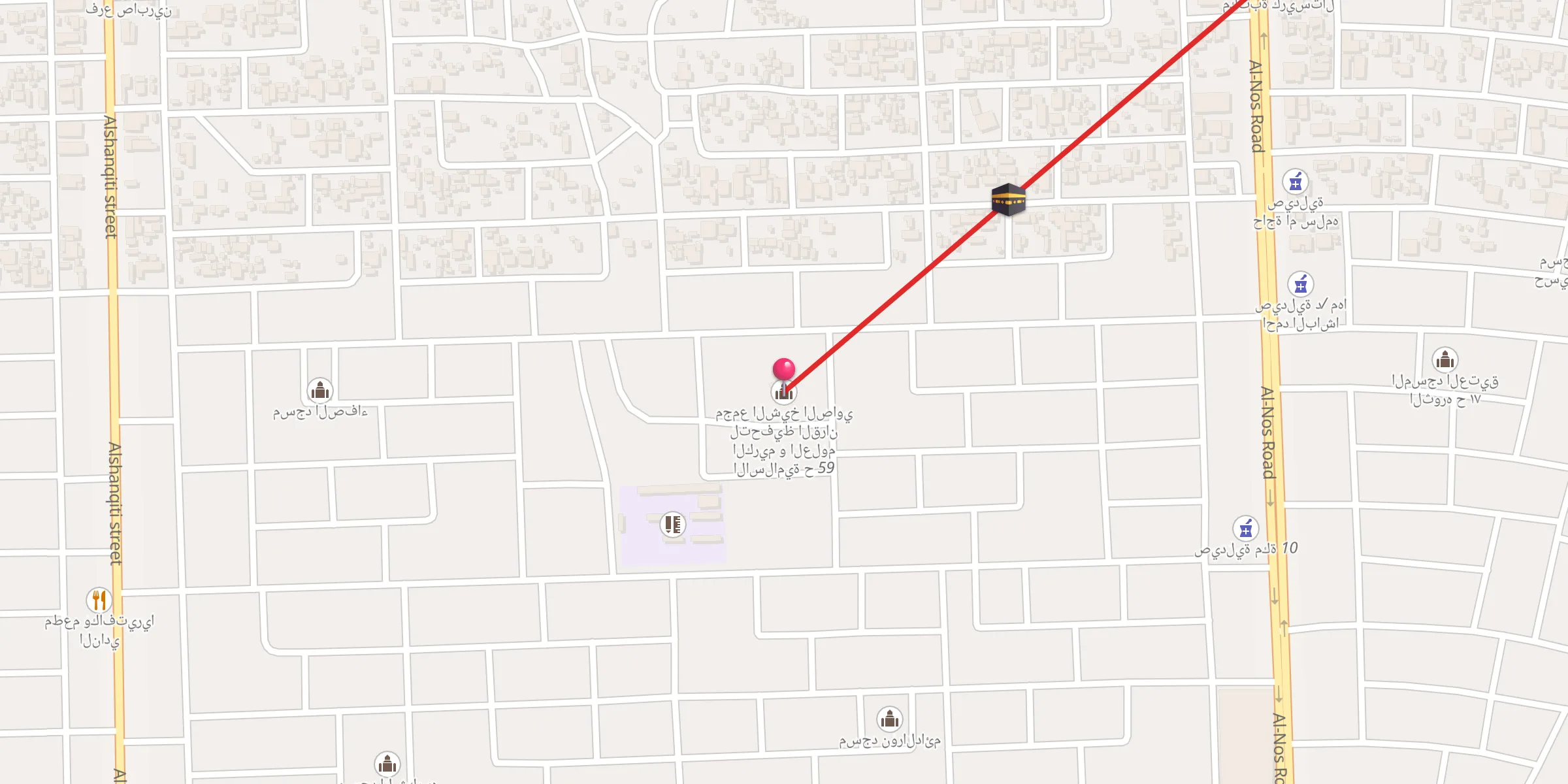Carte de localisation : مجمع الشيخ الصاوي لتحفيظ القران الكريم و العلوم الاسلامية ح 59