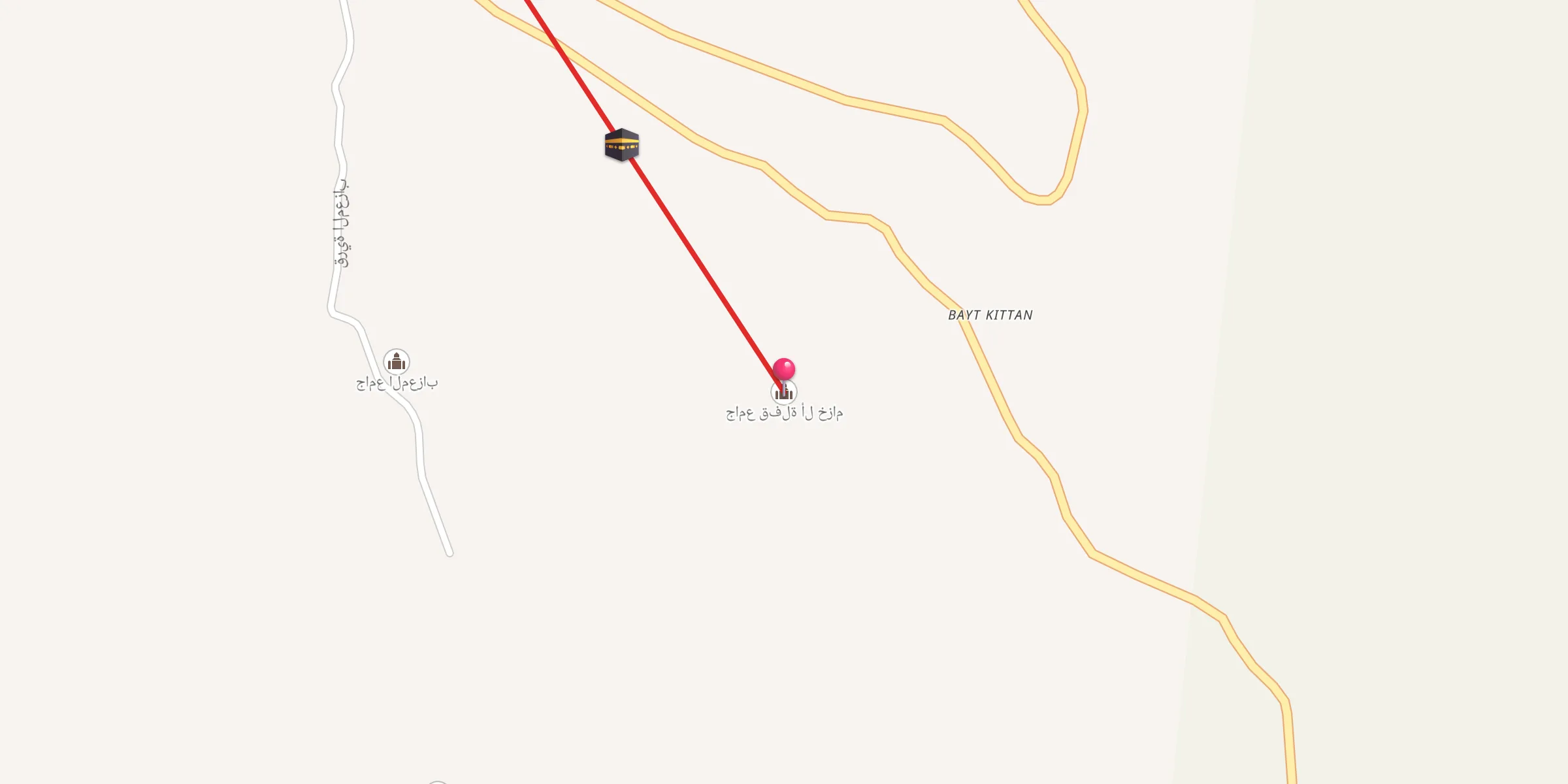 Carte de localisation : جامع قفلة أل خزام