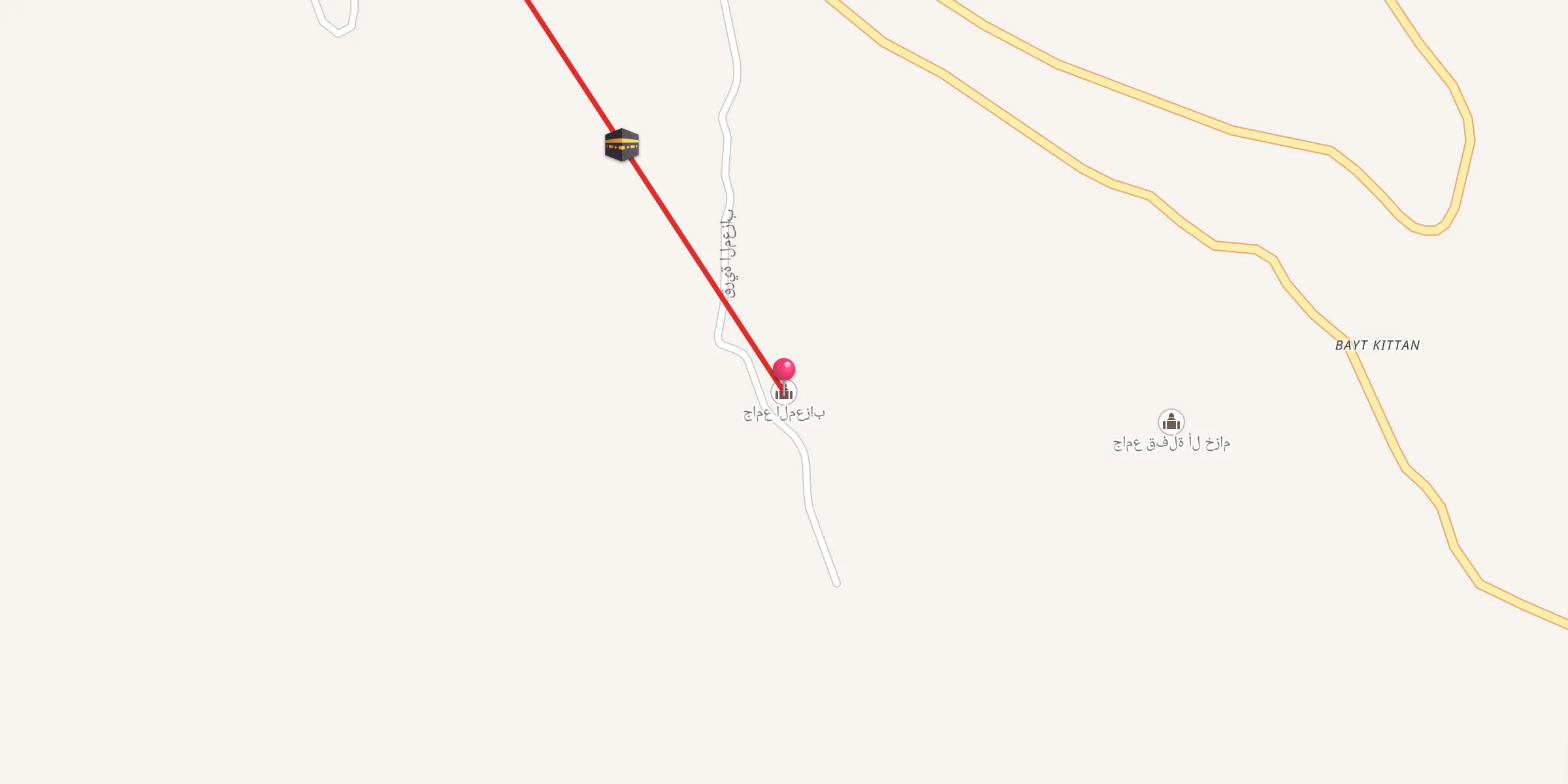 Carte de localisation : جامع المعزاب