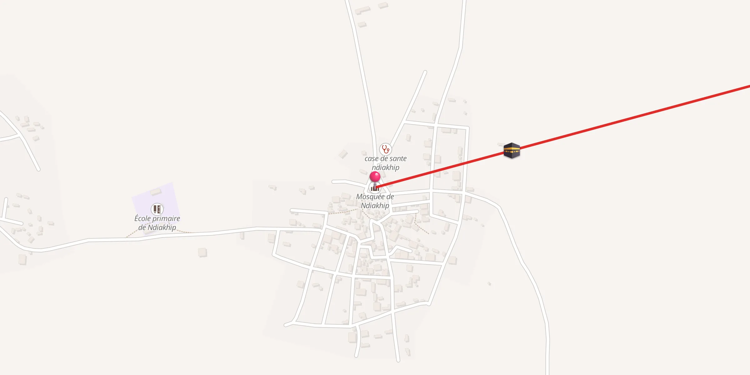 Carte de localisation : Mosquée de Ndiakhip