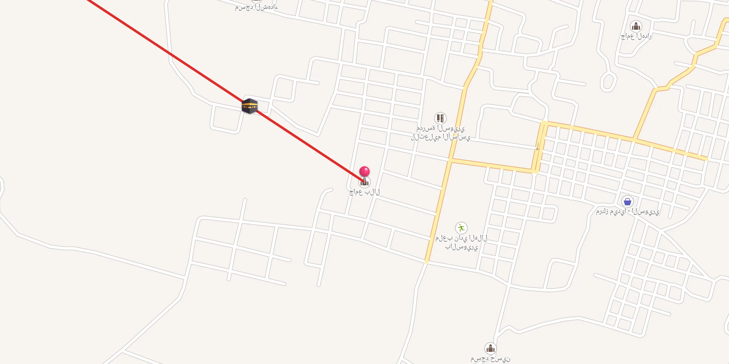 Carte de localisation : جامع بلال