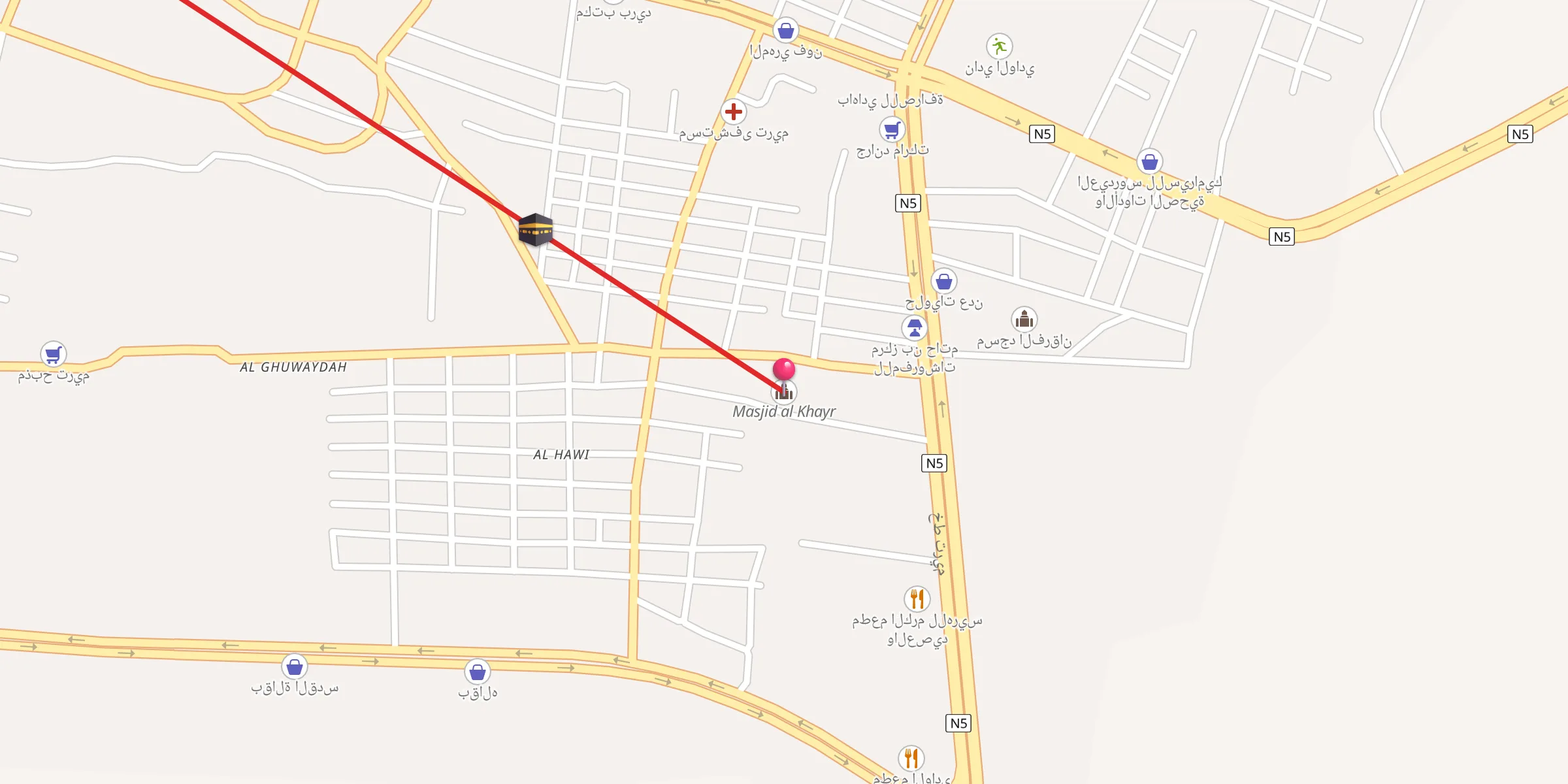 Carte de localisation : مسجد الخير