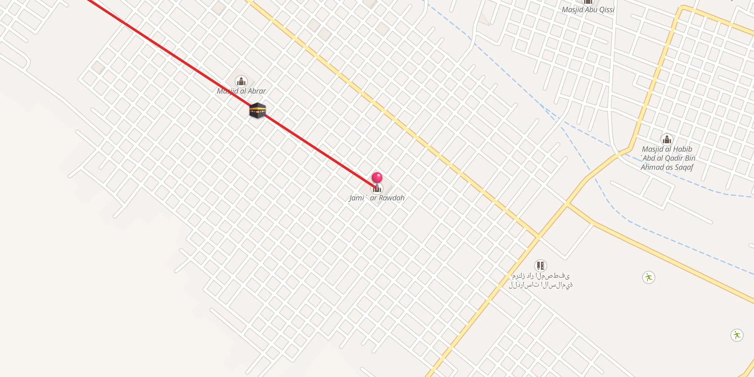 Carte de localisation : جامع الروضة