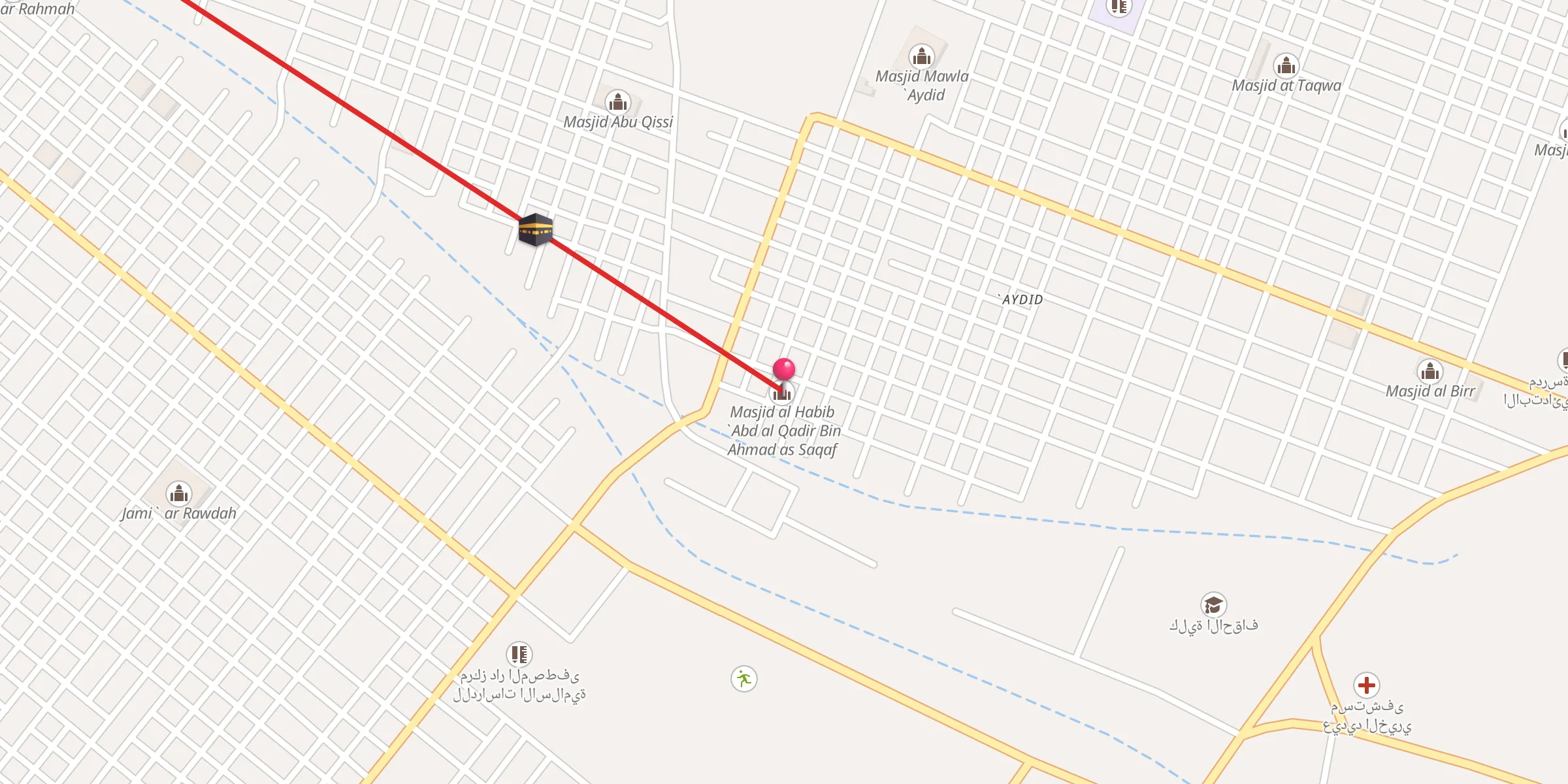 Carte de localisation : مسجد الحبيب عبد القادر بن أحمد السقاف