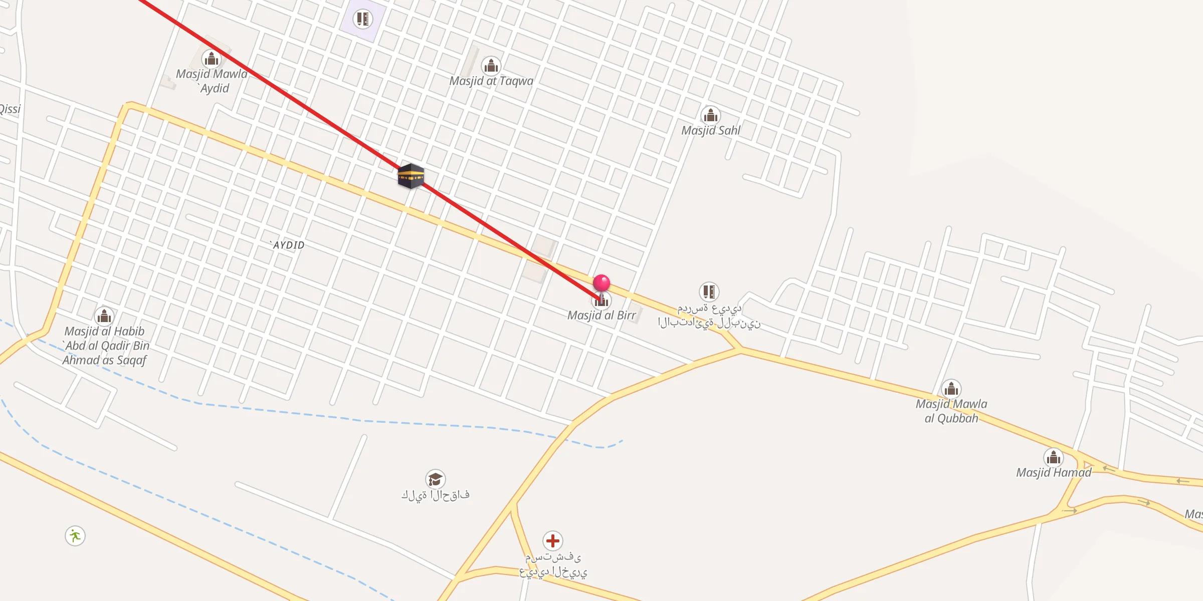 Carte de localisation : مسجد البر