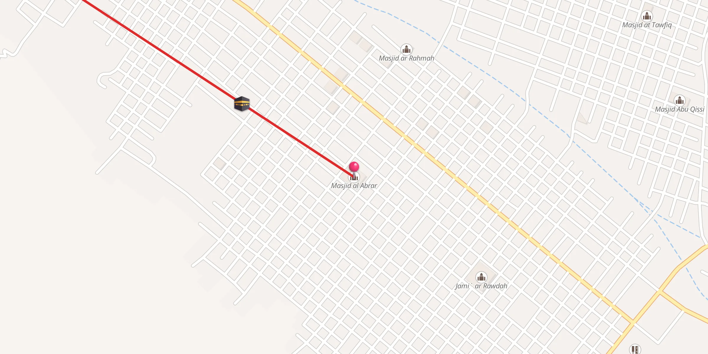 Carte de localisation : مسجد الأبرار