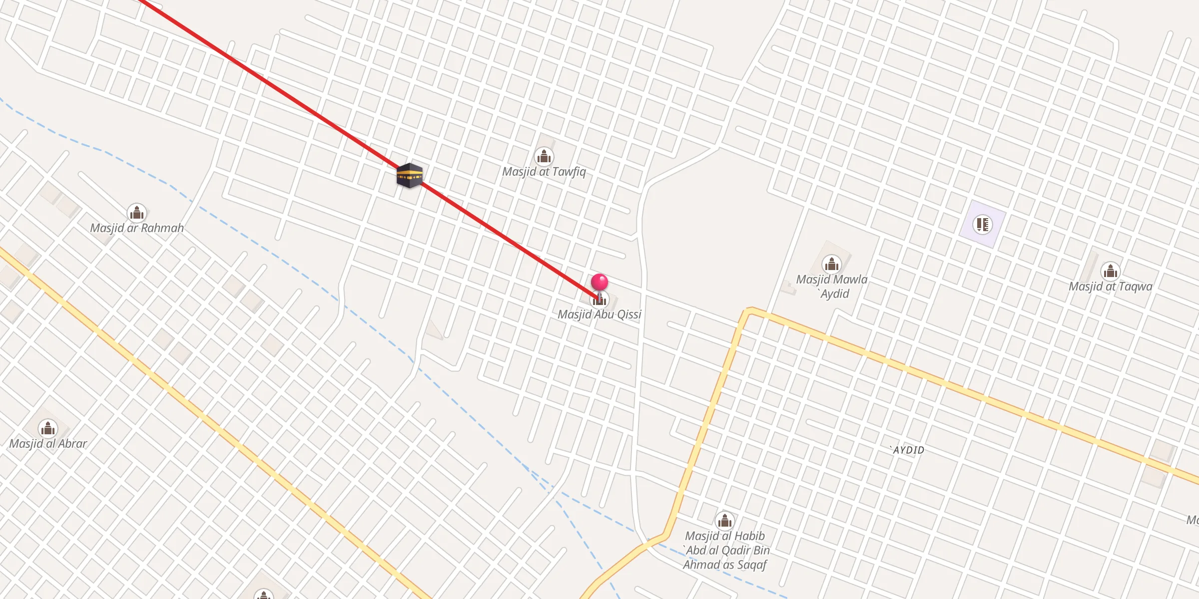 Carte de localisation : مسجد أبو قصي