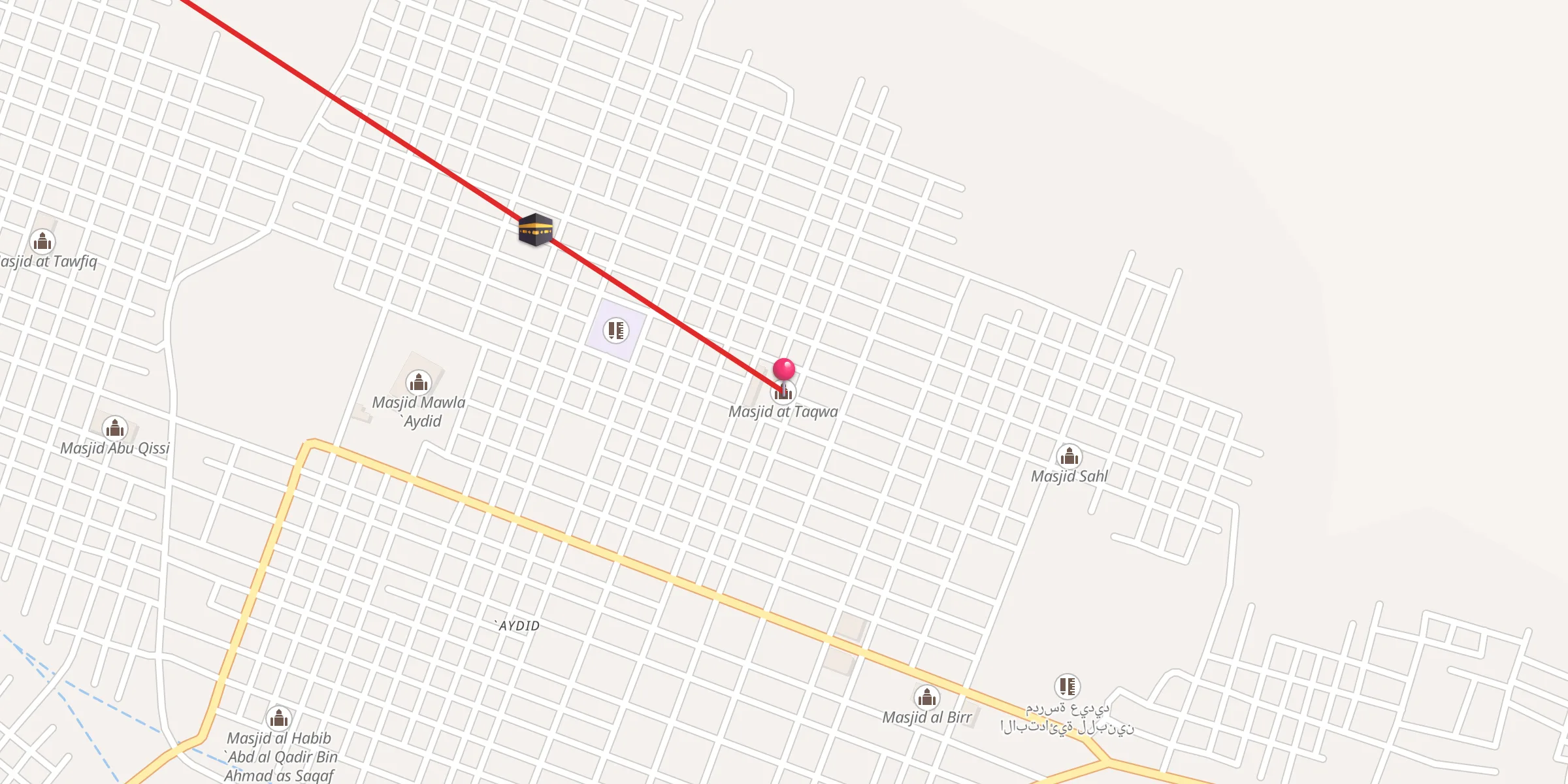 Carte de localisation : مسجد التقوى
