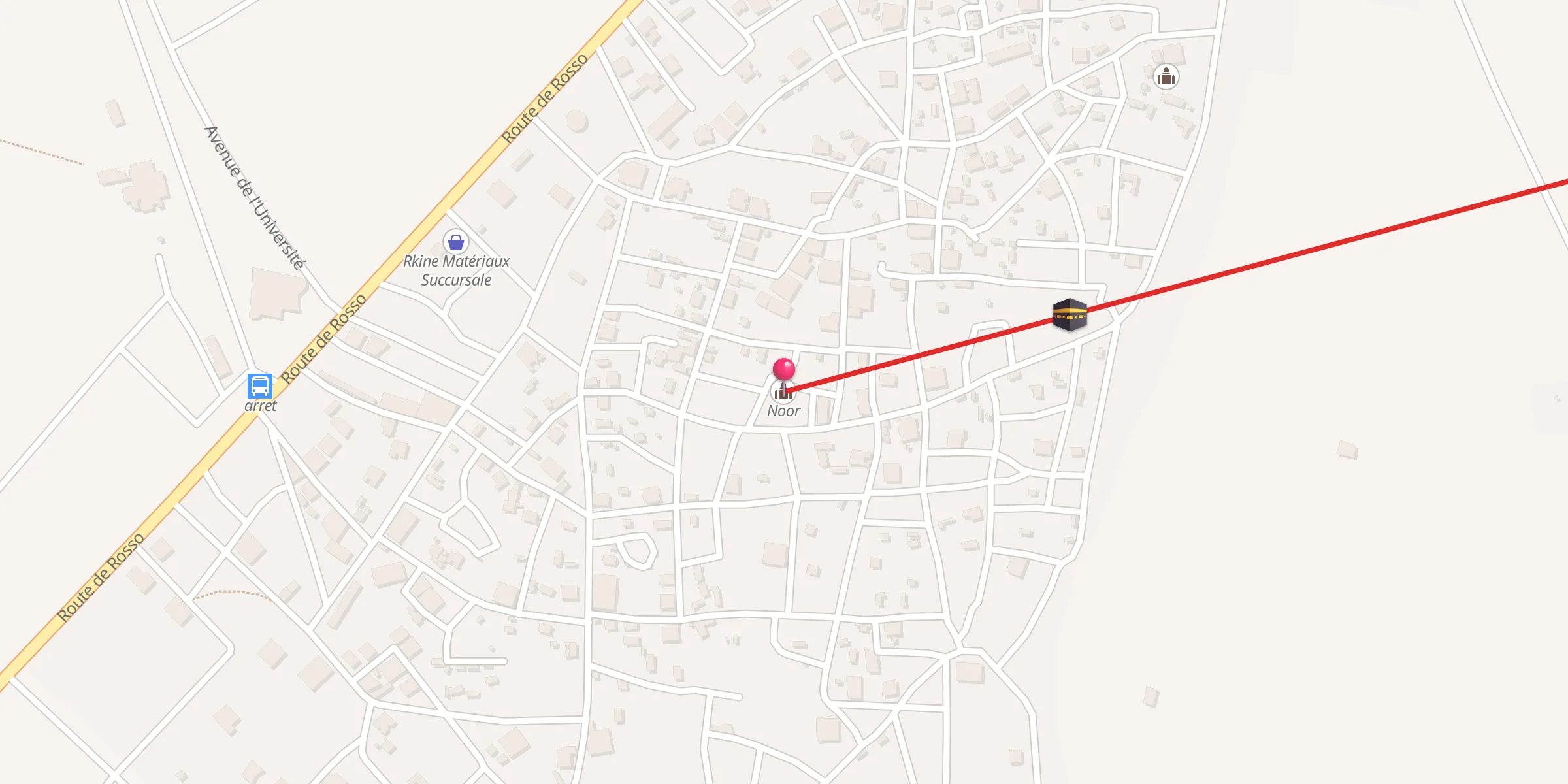 Carte de localisation : Noor