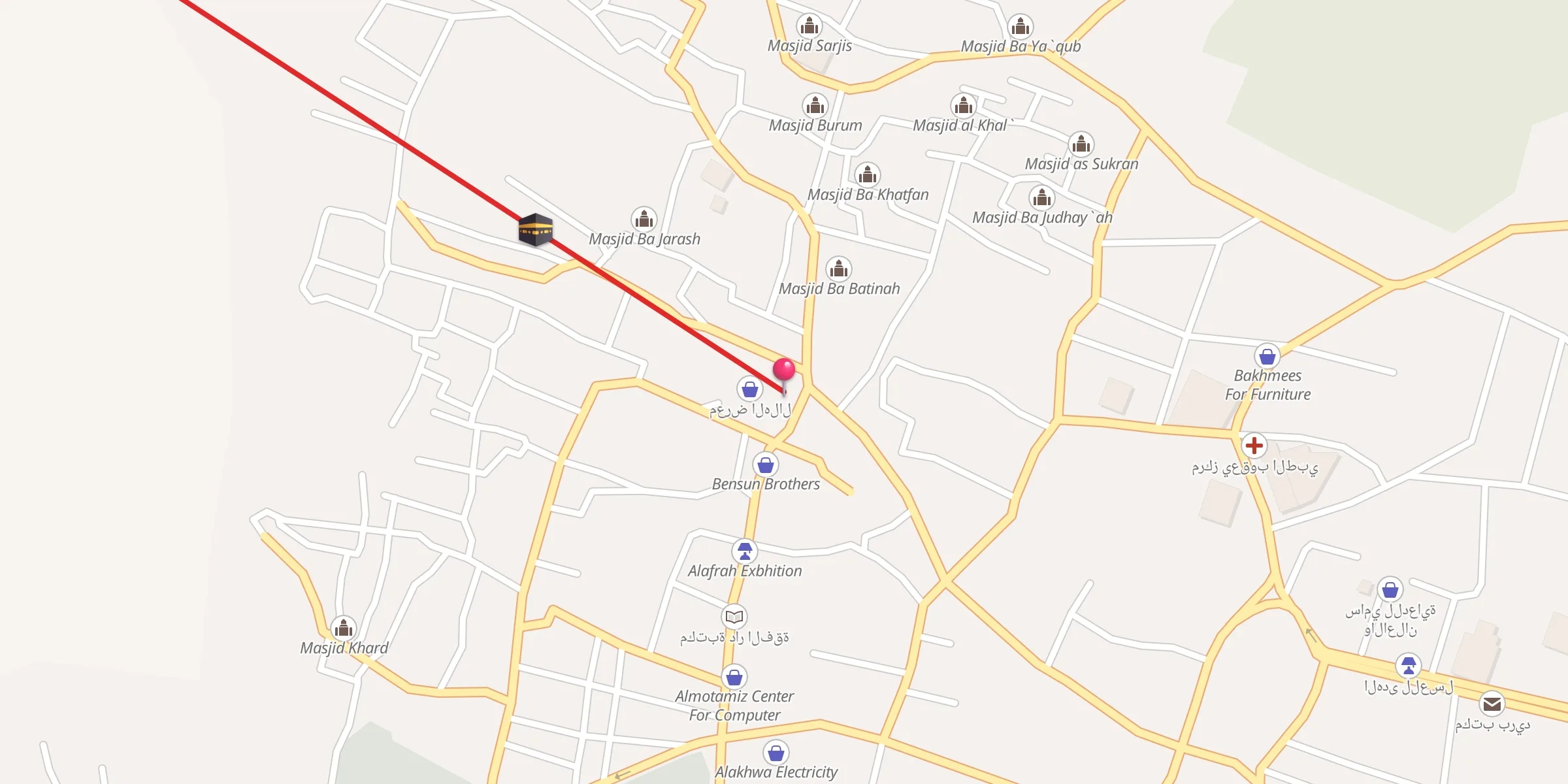 Carte de localisation : جامع تريم