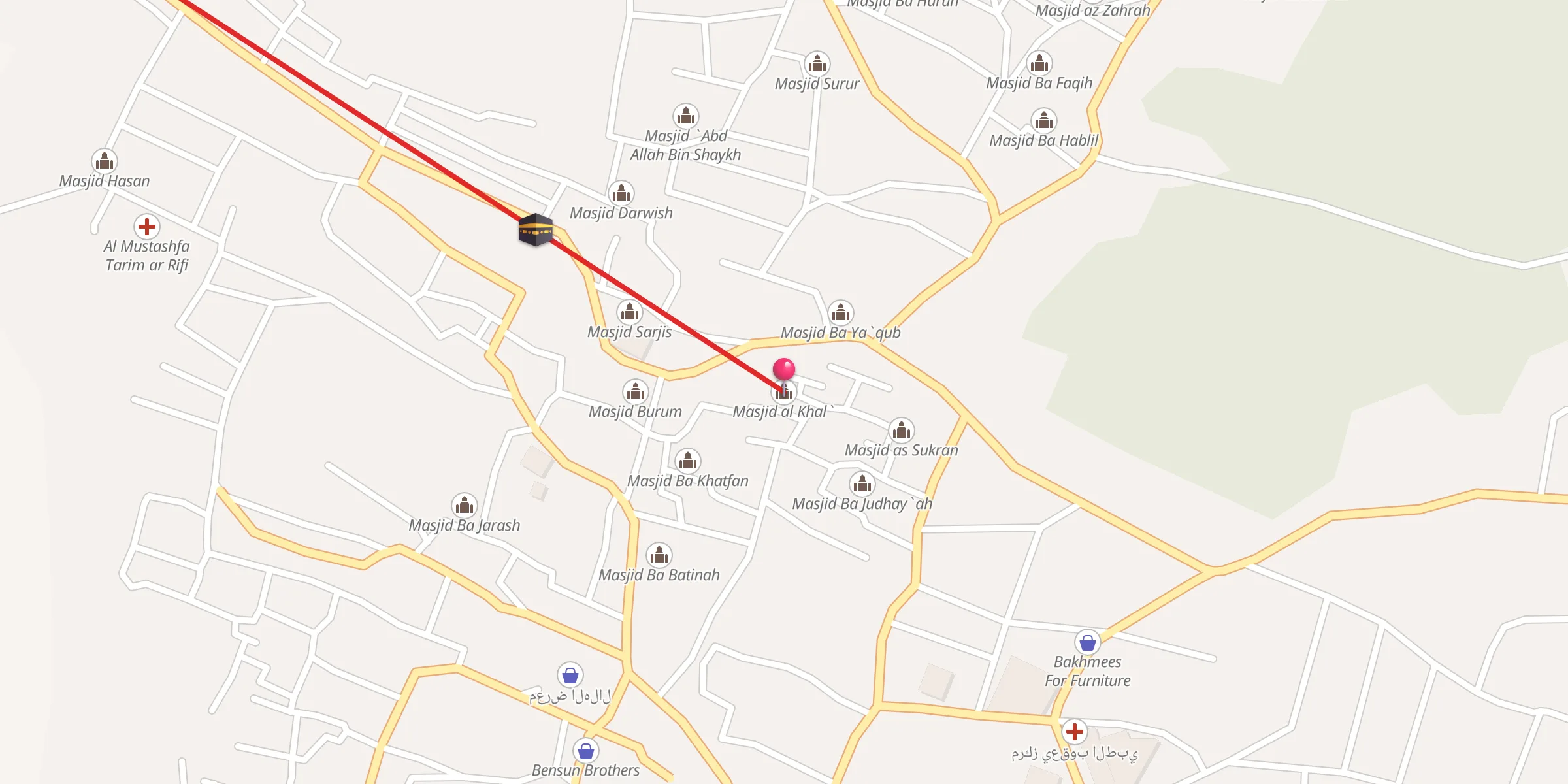 Carte de localisation : مسجد الخلع