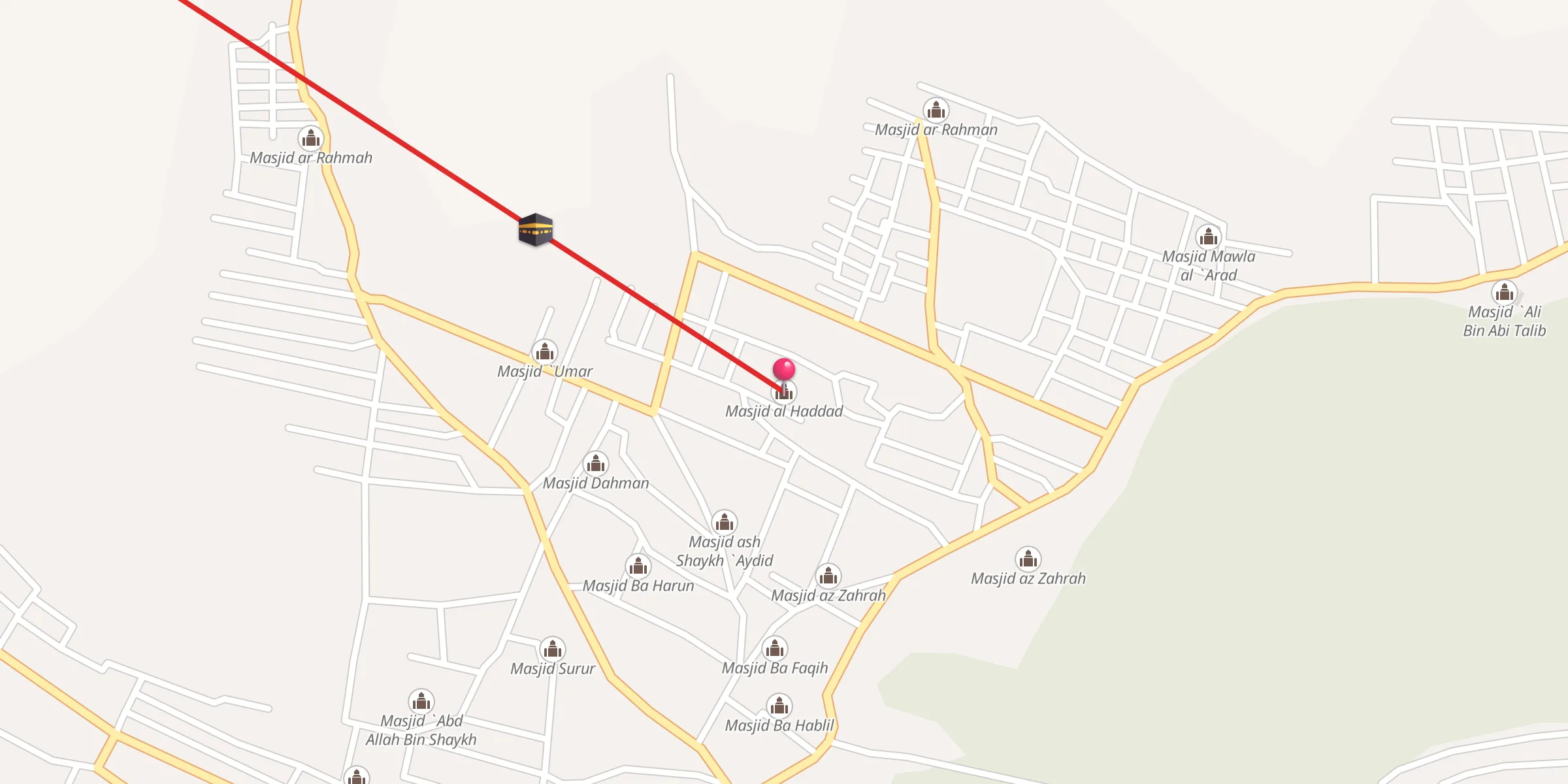 Carte de localisation : مسجد الحداد