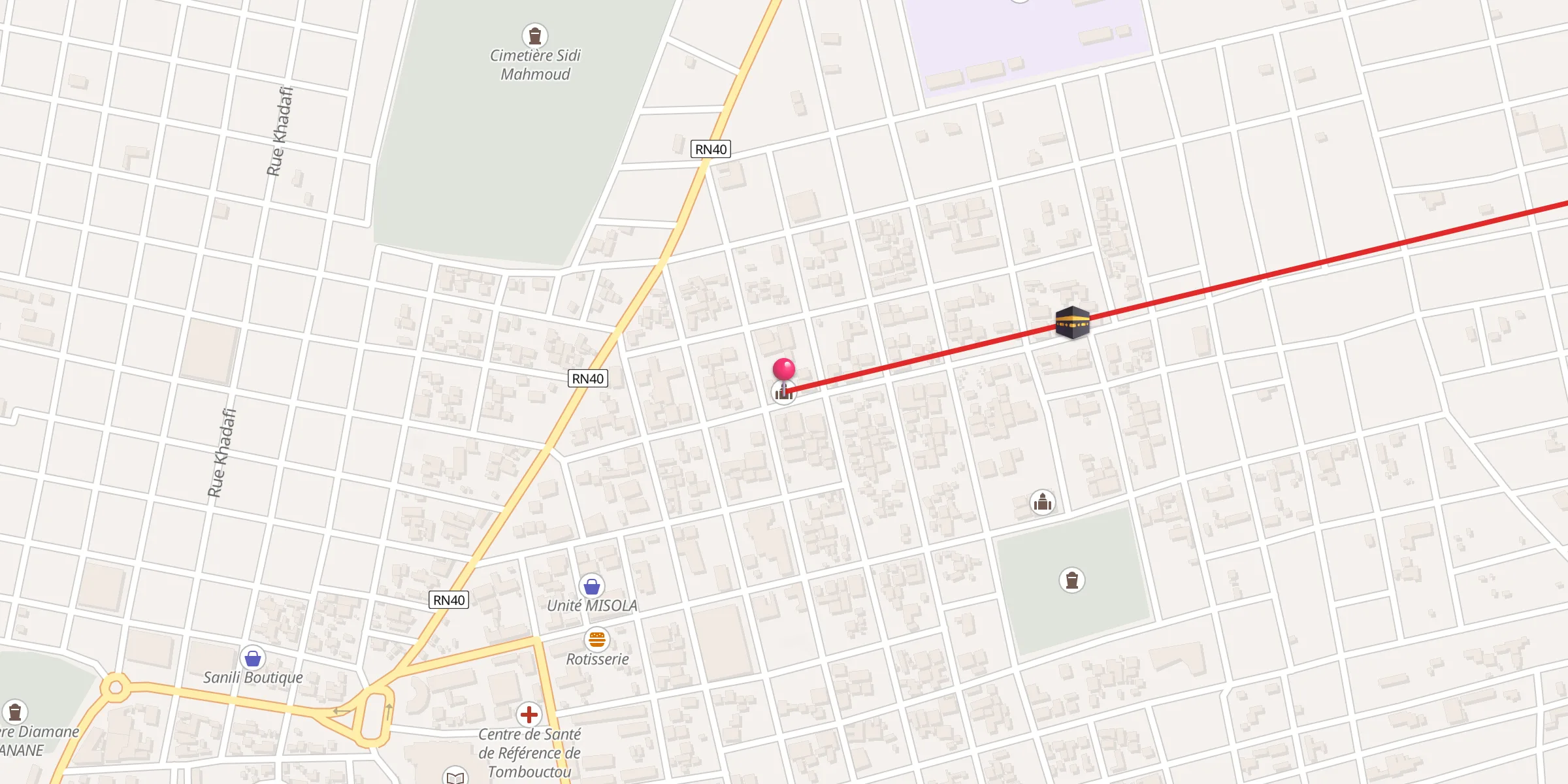 Carte de localisation : Mosquée