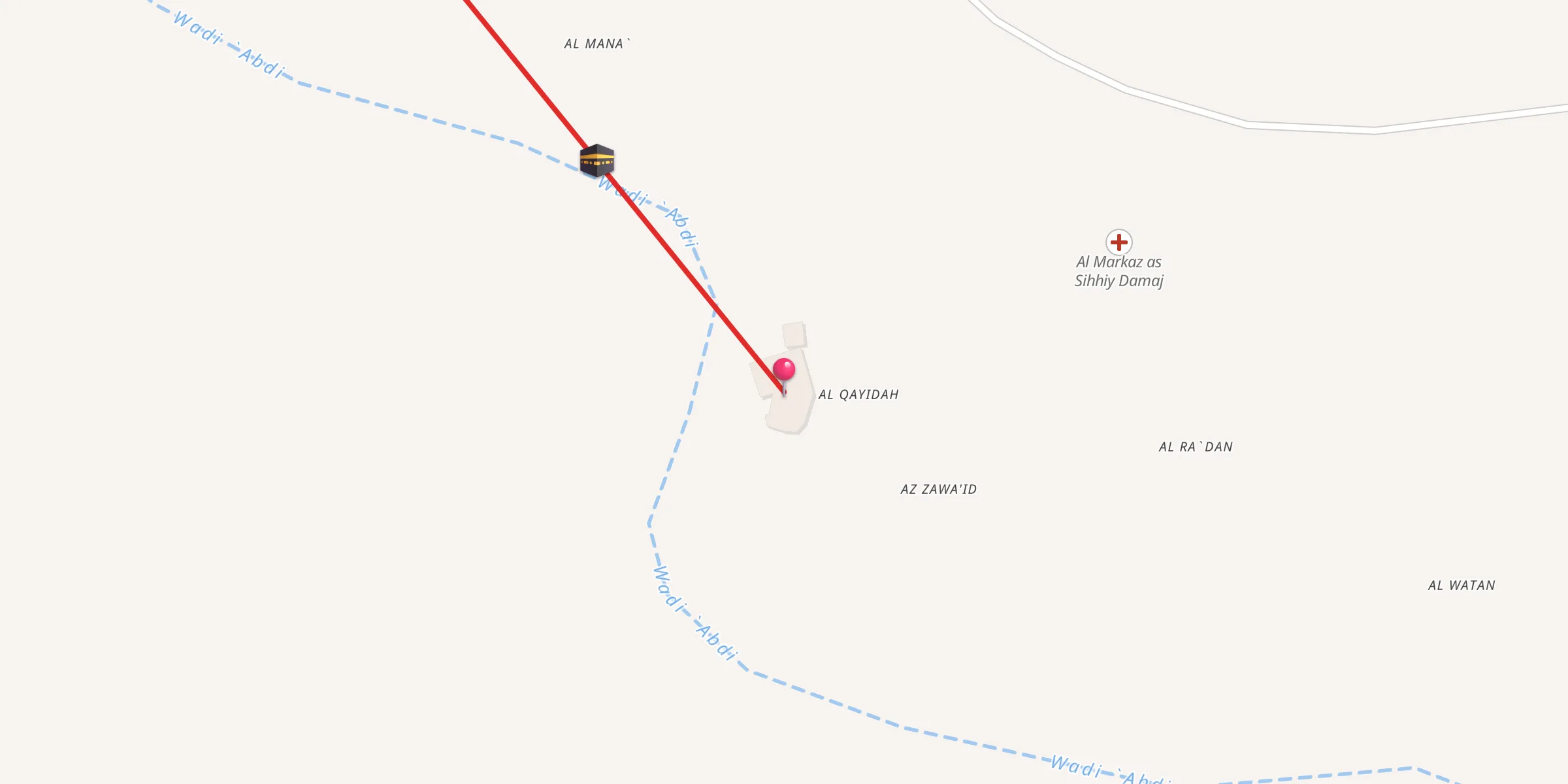 Carte de localisation : مسجد دار الحديث بدماج