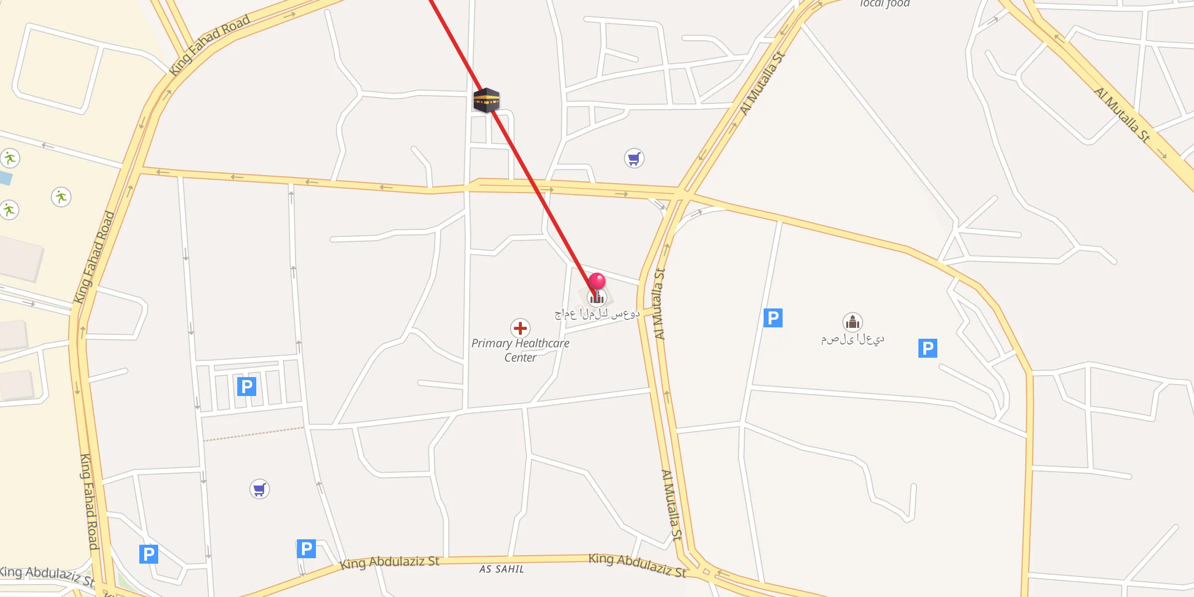Carte de localisation : جامع الملك سعود